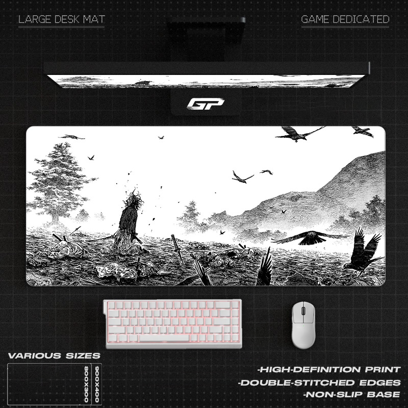 Manga Aesthetic Cloth Mouse Pad