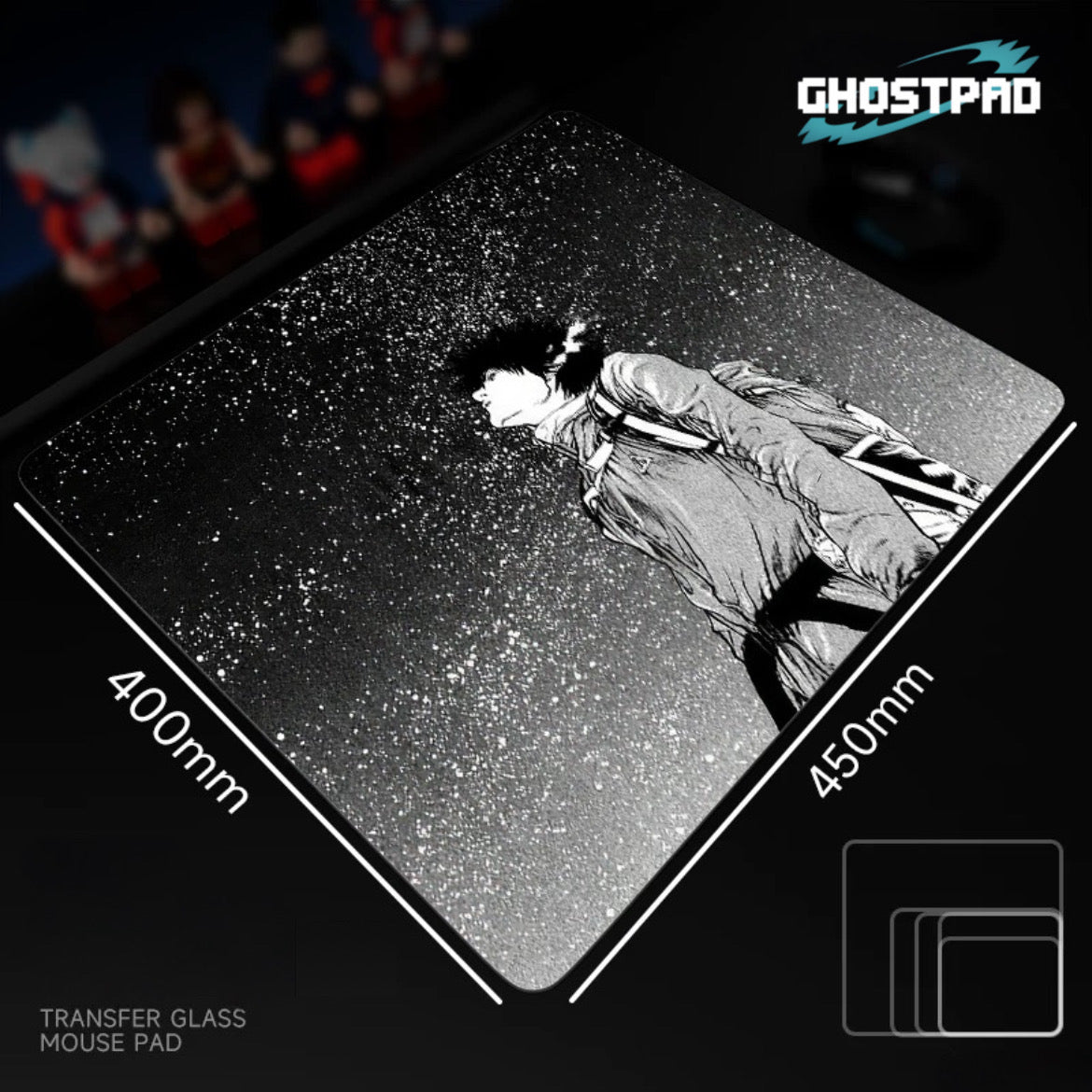 GHOSTPAD™ Ascension glass mouse pads GHOSTPAD
