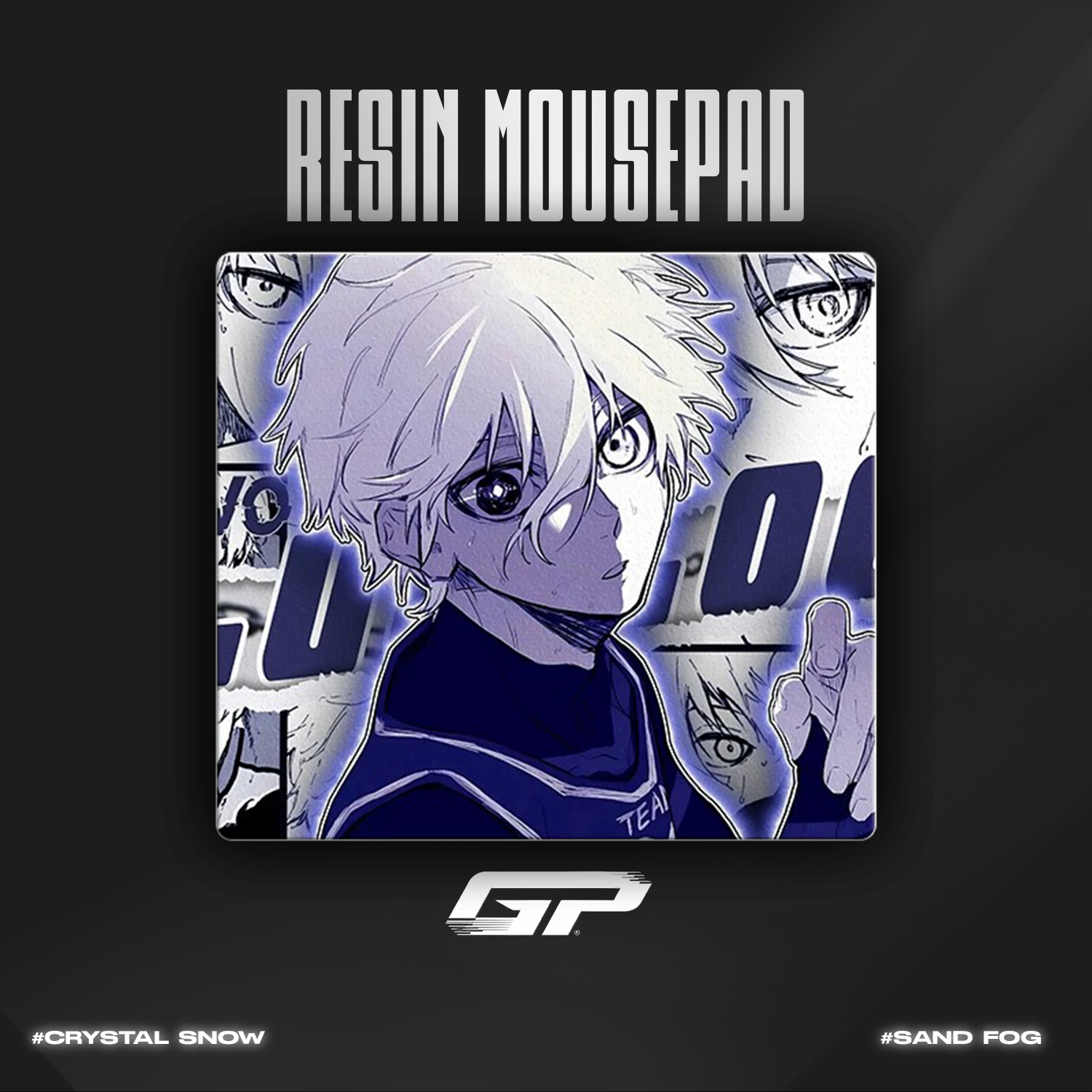 Blue Lock Resin Mouse Pads - GHOSTPAD