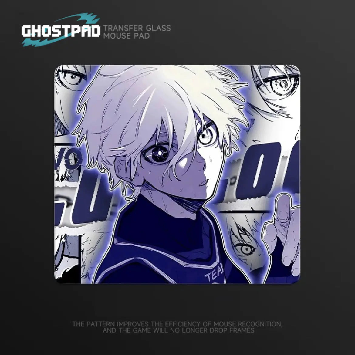 Blue Lock glass mouse pads - GHOSTPAD