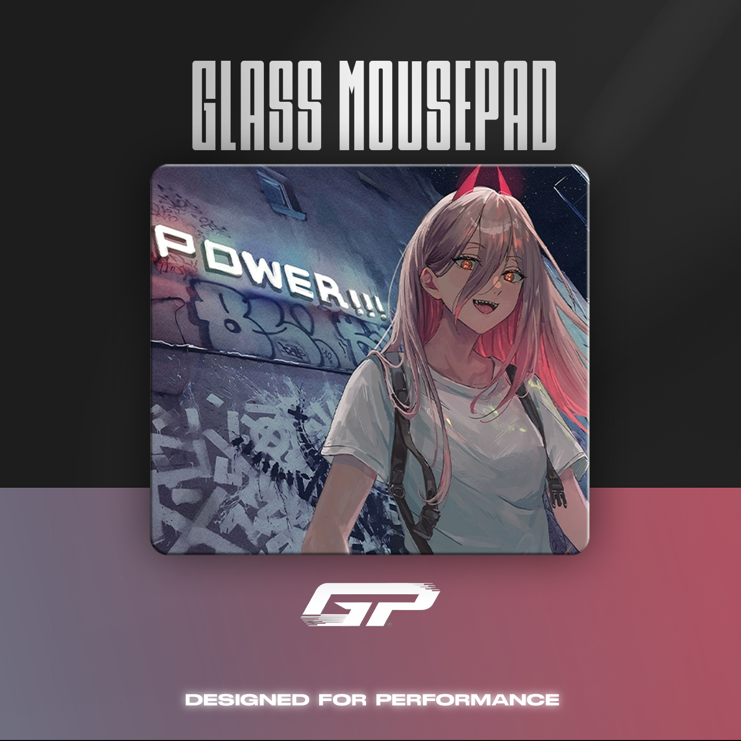 Chainsaw Man glass mouse pads