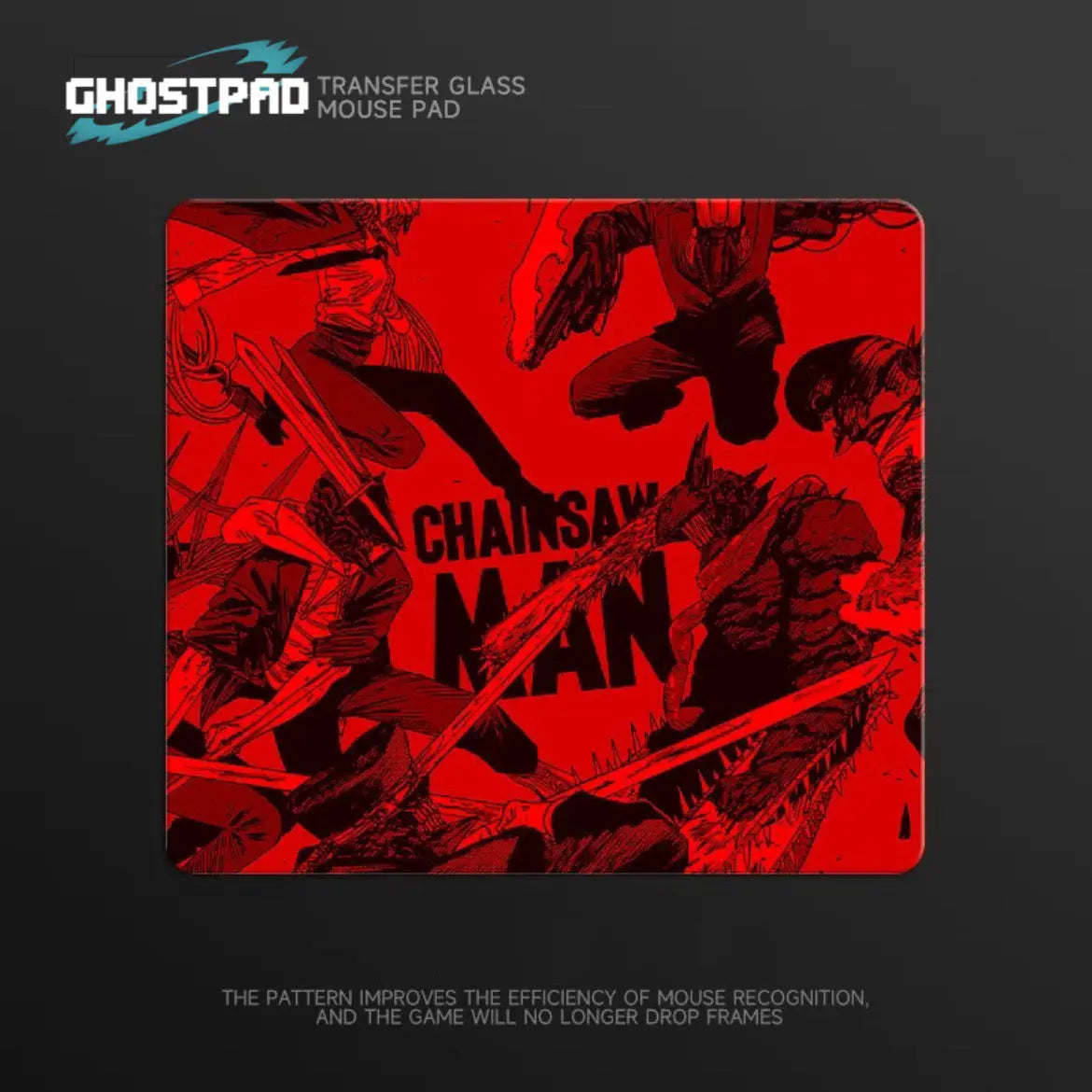 Chainsaw Man glass mouse pads - GHOSTPAD
