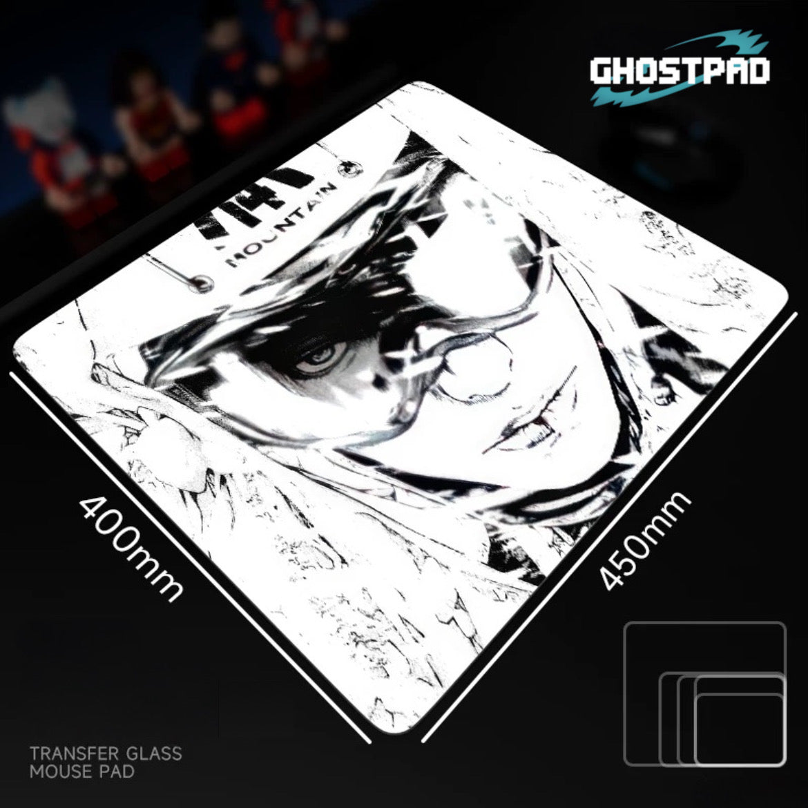 Climber glass mouse pads - GHOSTPAD