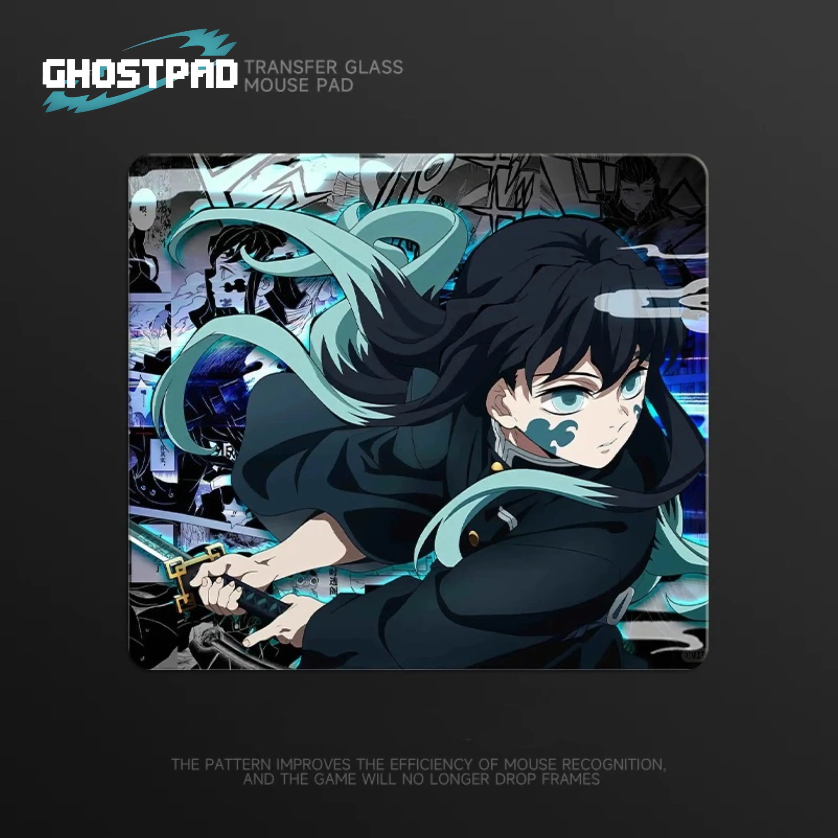Demon Slayer glass mouse pads - GHOSTPAD
