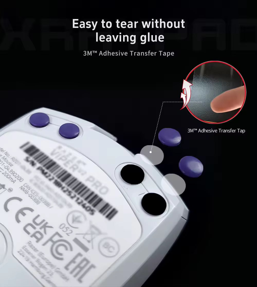 Obsidian Air Mouse Skates – Essential for Glass Mouse Pads (Copie) Xraypad™