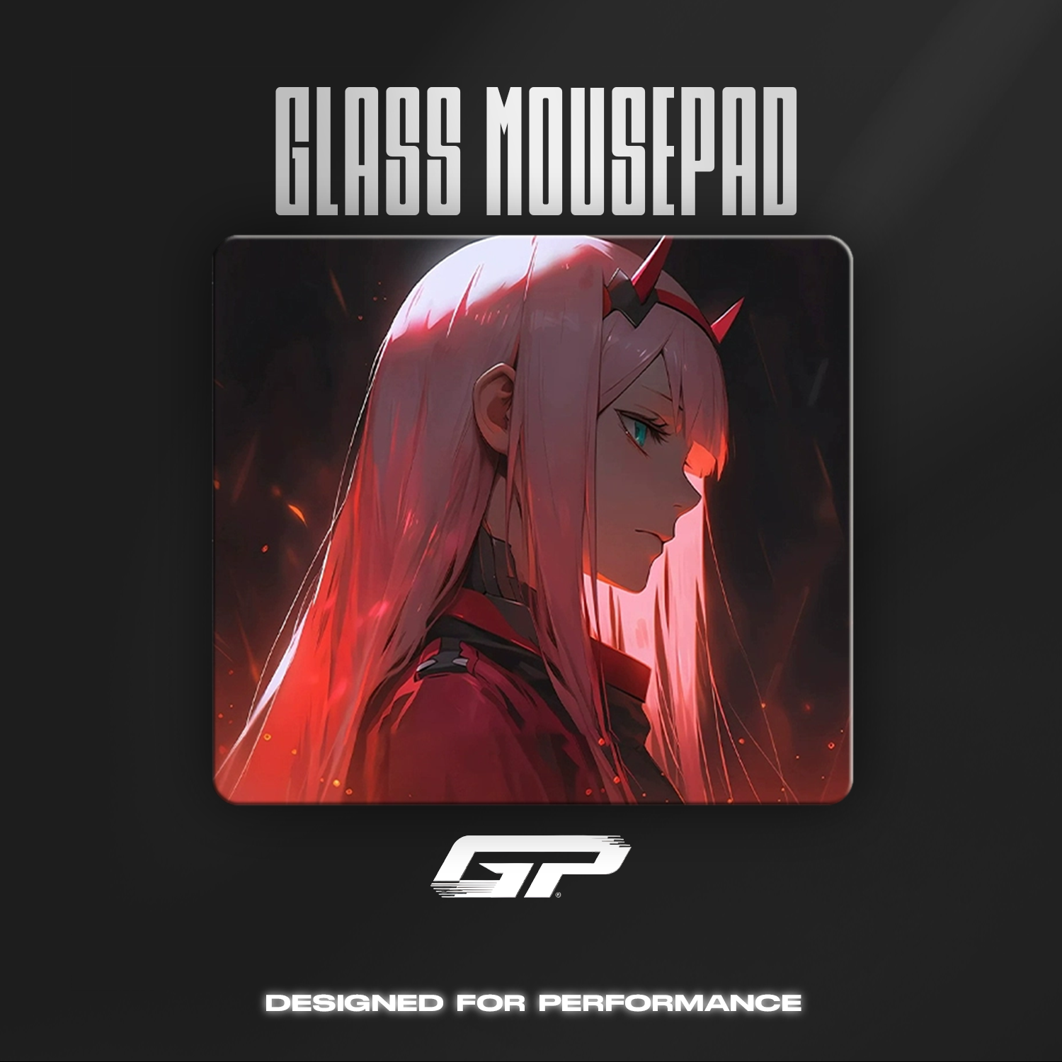 FranXX glass mouse pads - GHOSTPAD