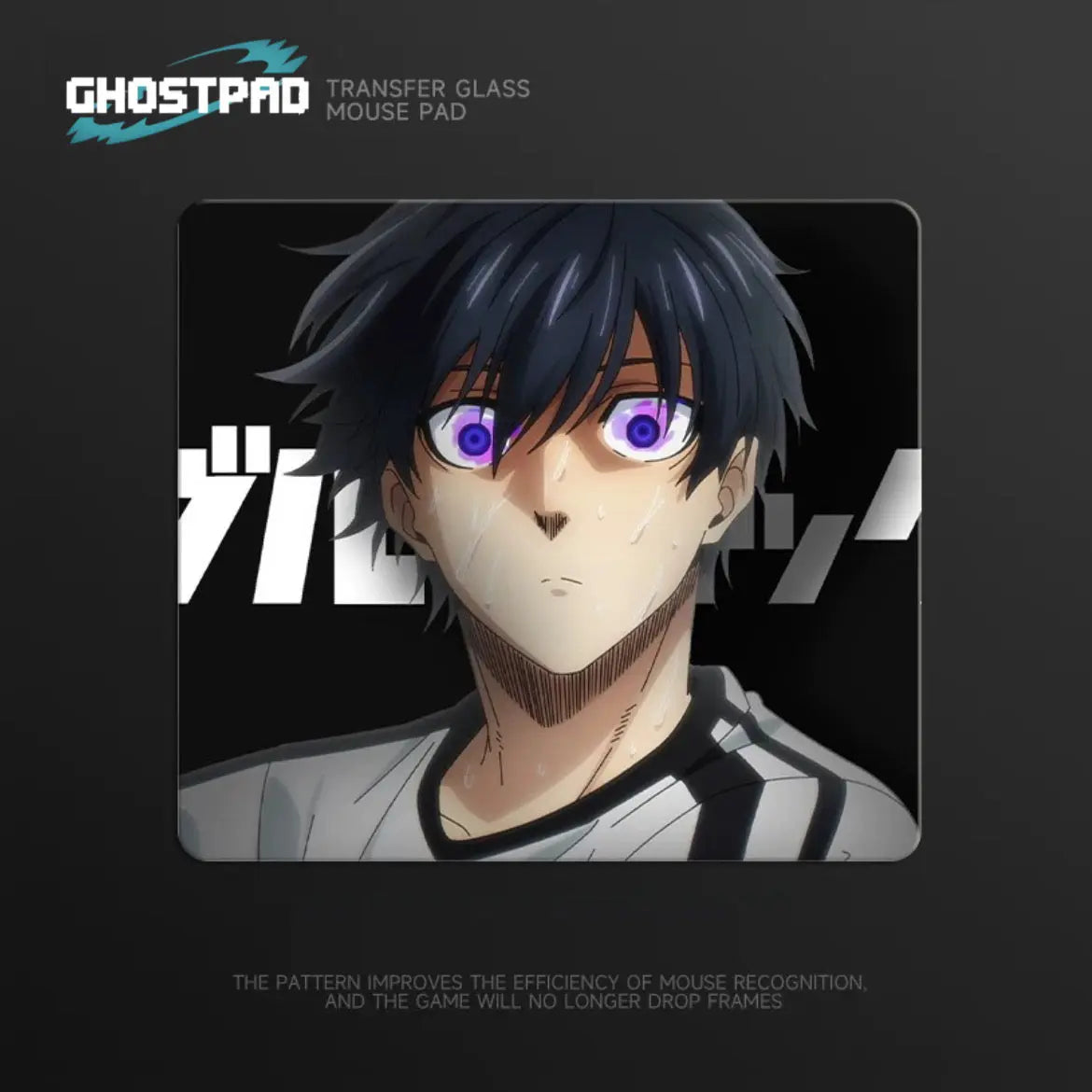 GHOSTPAD™ Blue Lock glass mouse pads GHOSTPAD