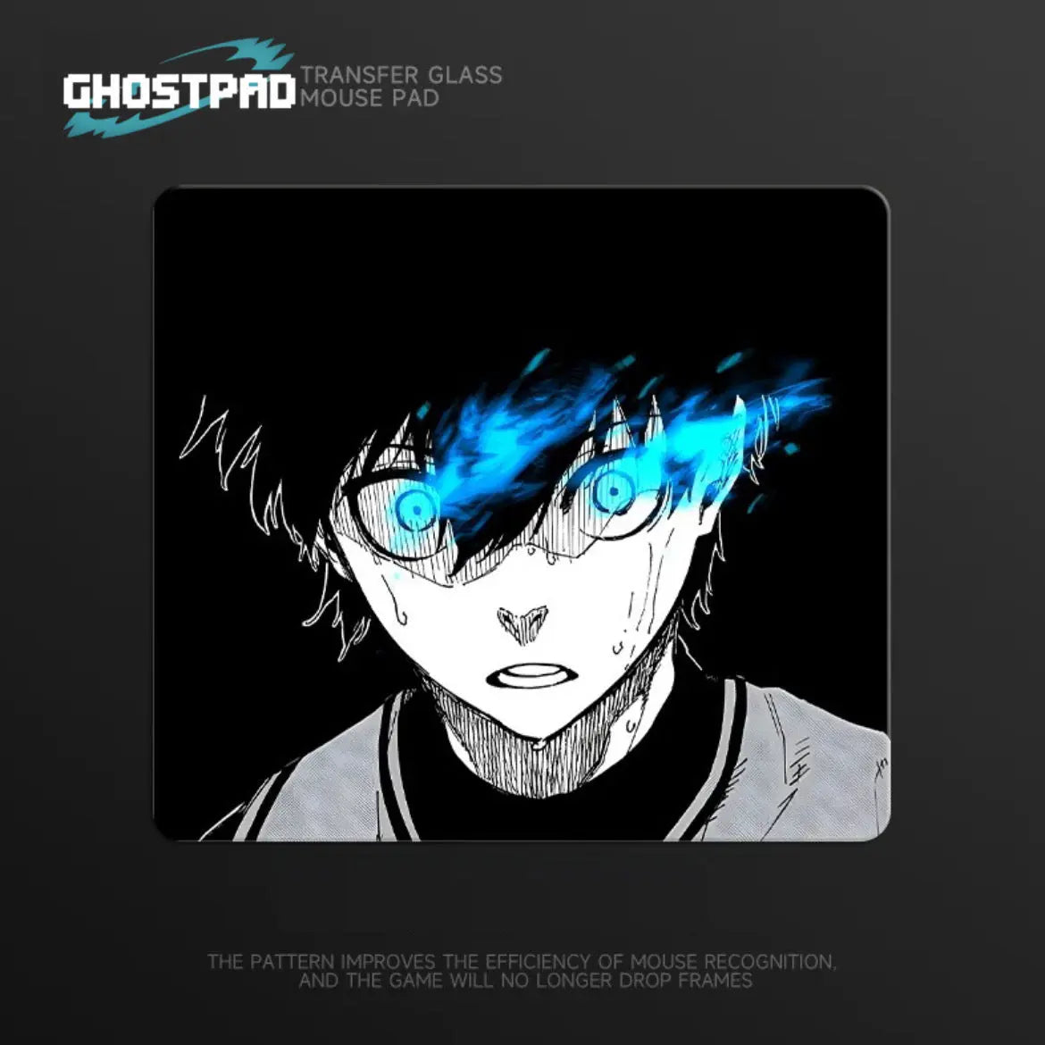 GHOSTPAD™ Blue Lock glass mouse pads GHOSTPAD