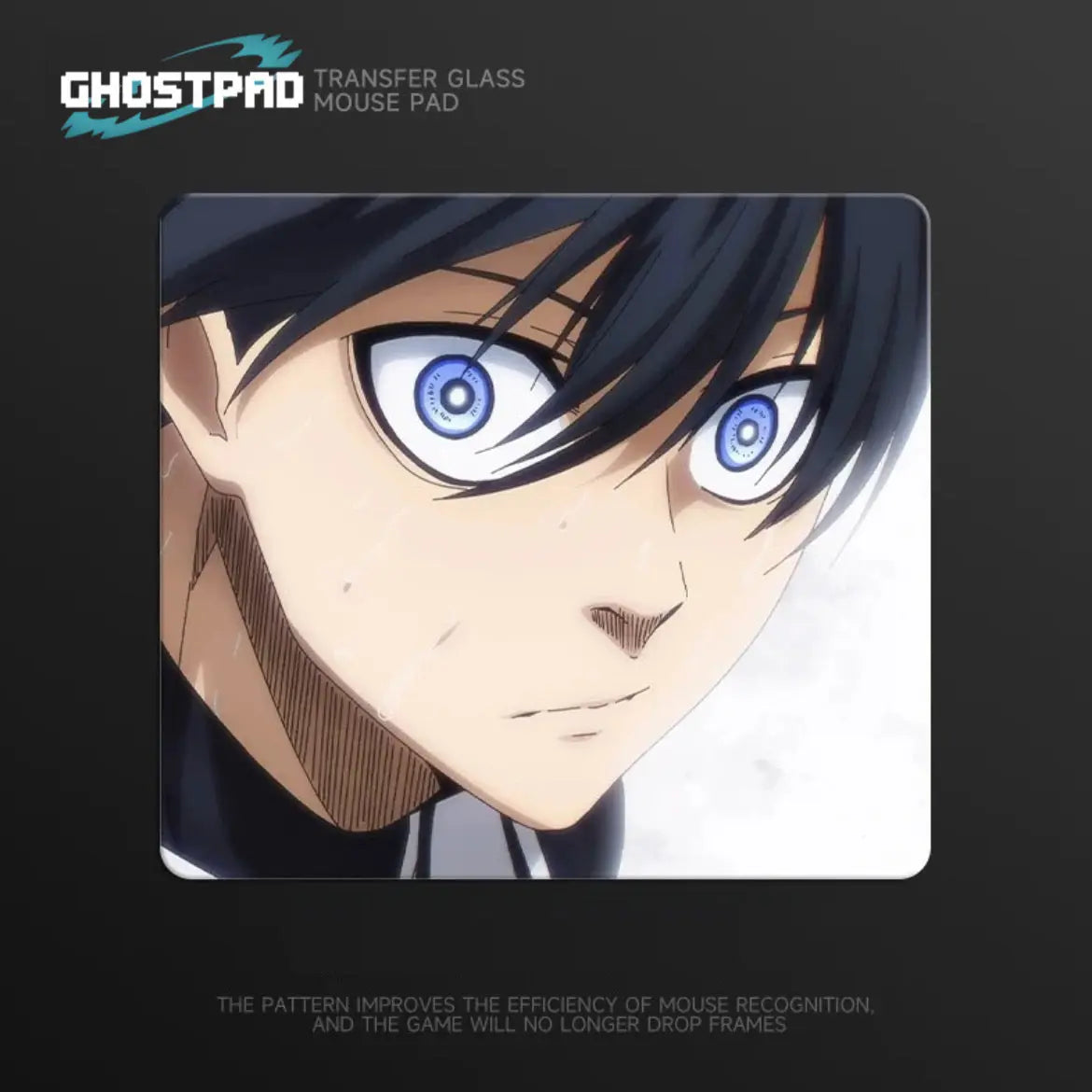 GHOSTPAD™ Blue Lock glass mouse pads GHOSTPAD