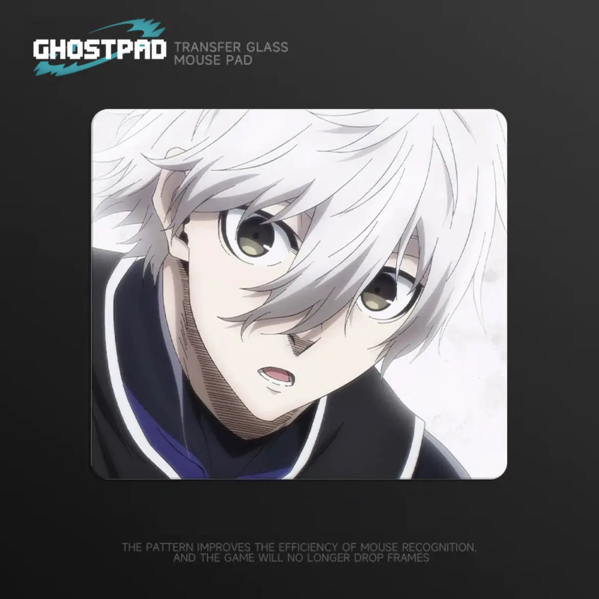GHOSTPAD™ Blue Lock glass mouse pads GHOSTPAD