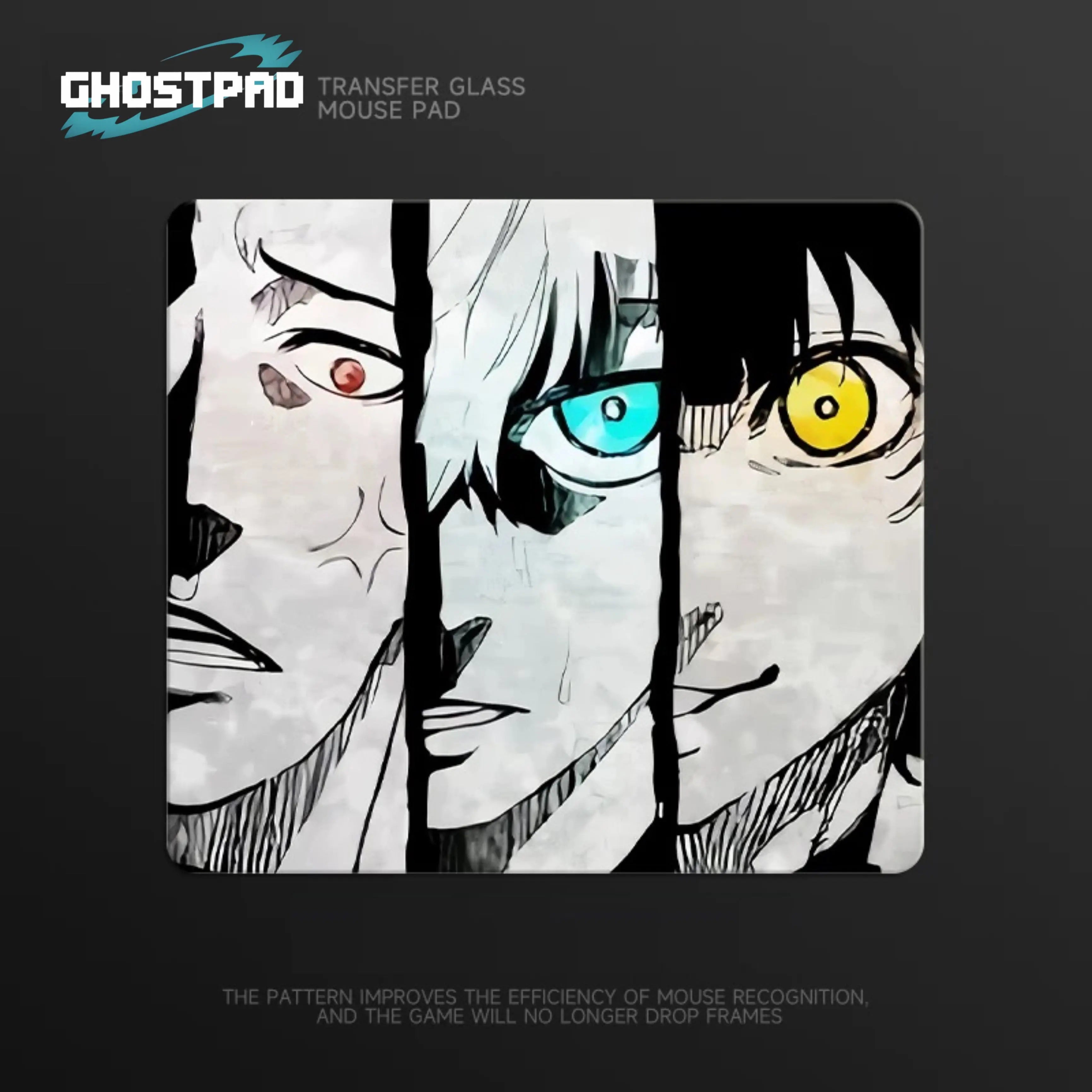 GHOSTPAD™ Blue Lock glass mouse pads GHOSTPAD