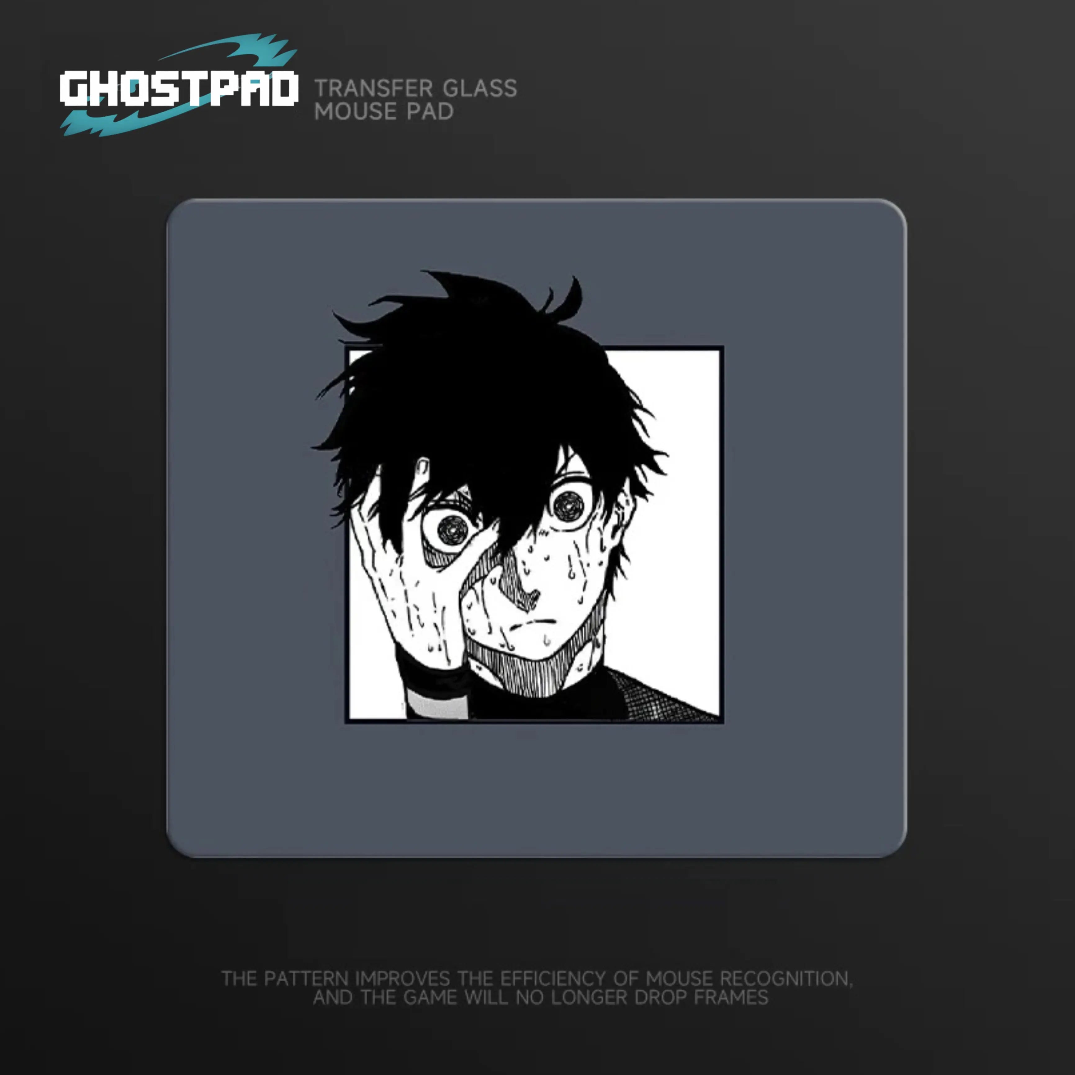GHOSTPAD™ Blue Lock glass mouse pads GHOSTPAD