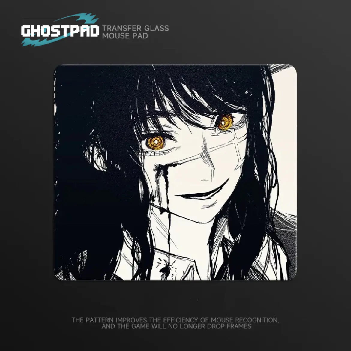CHAINSAW MAN ANIME GLASS MOUSE PAD women
