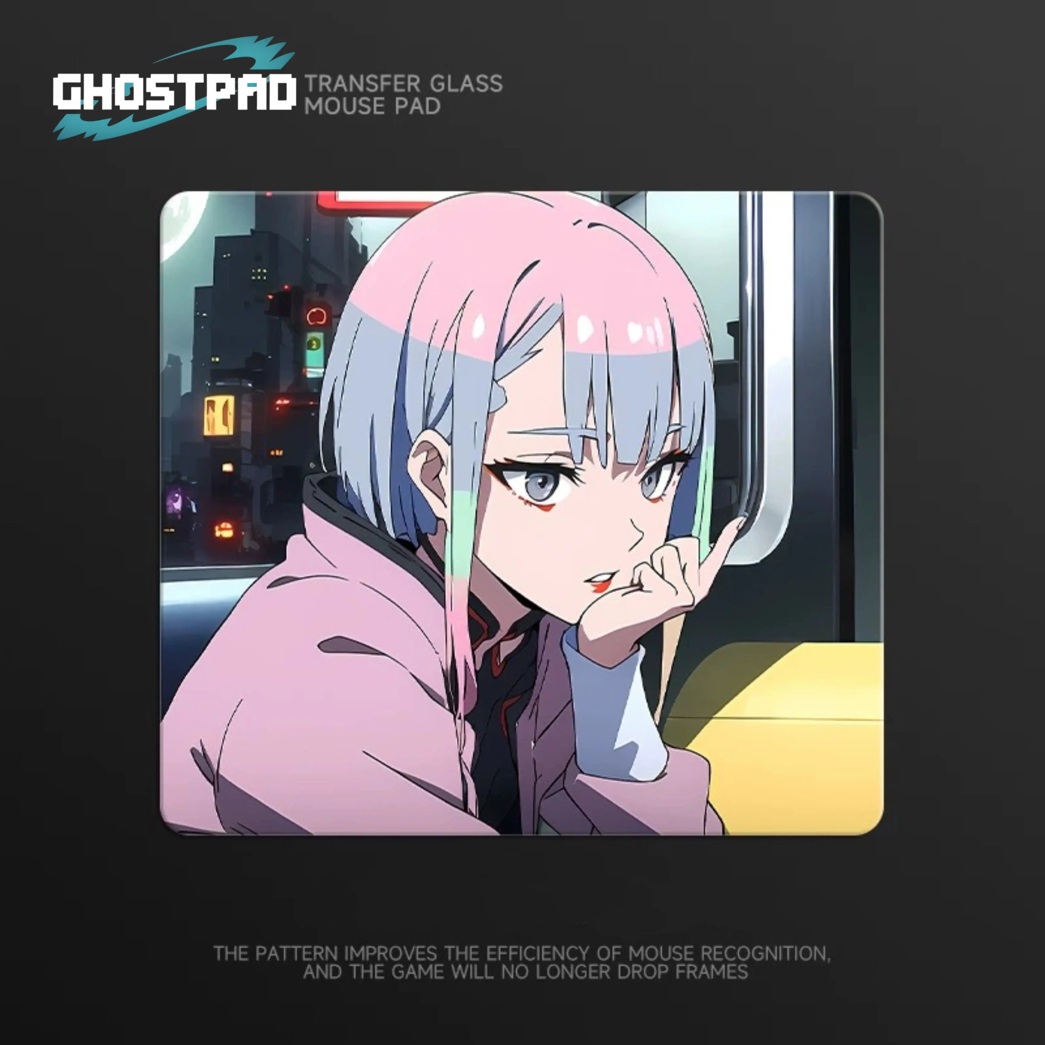 CYBER PUNK glass mouse pad; mouse d for gamer pa
