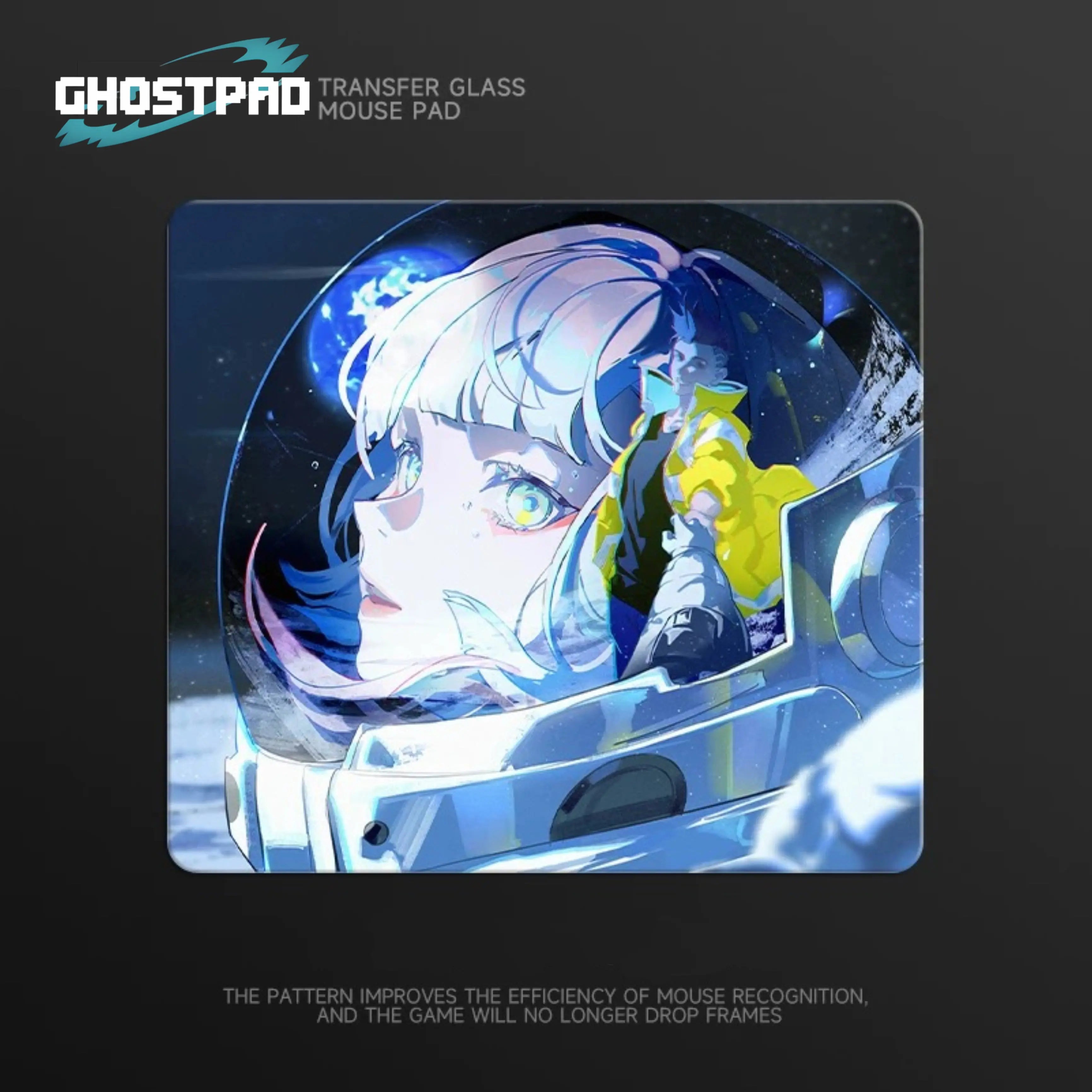 CYBER PUNK glass mouse pad; mouse d for gamer paCYBER PUNK glass mouse pad; mouse d for gamer pa