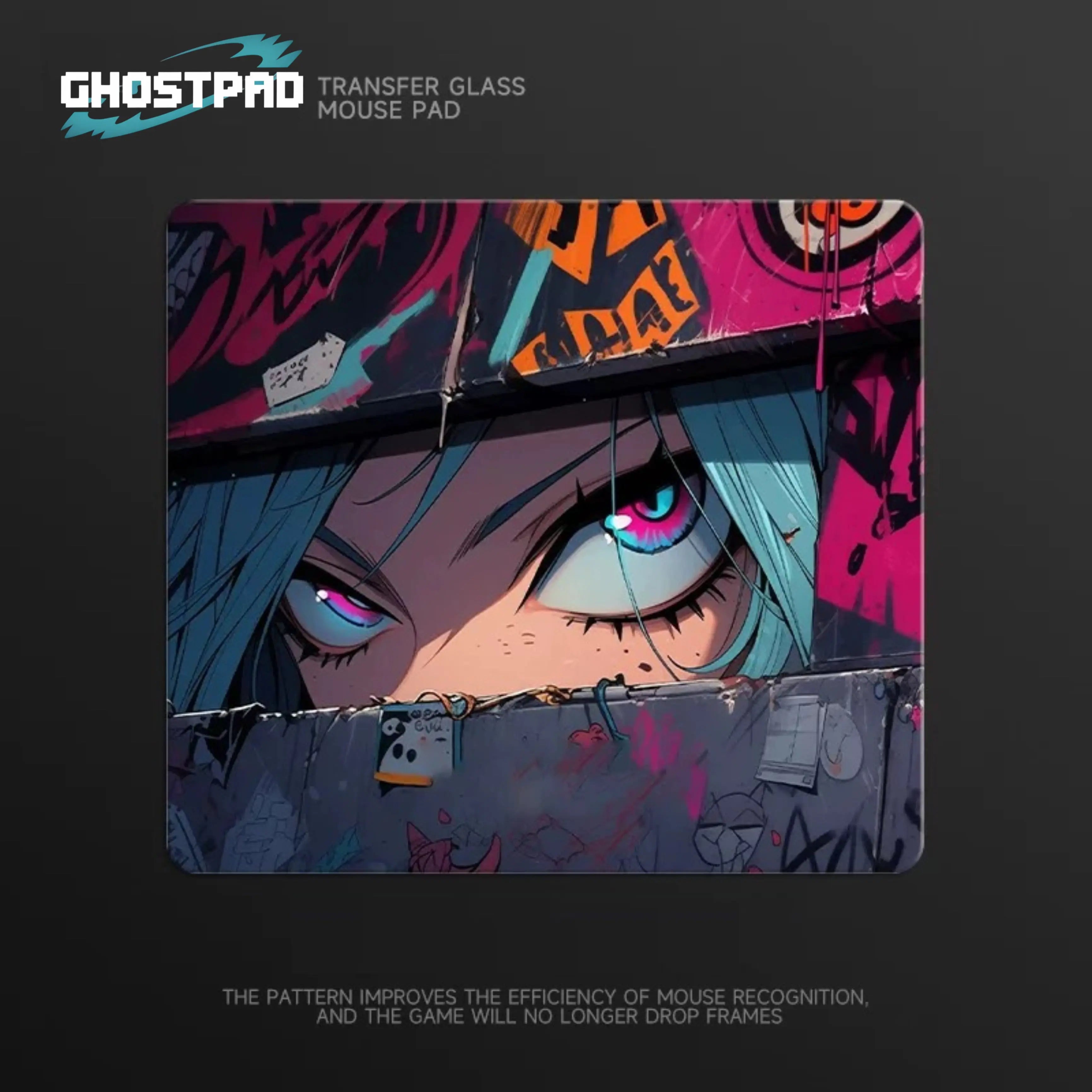 GHOSTPAD™ Jinx glass mouse pads GHOSTPAD