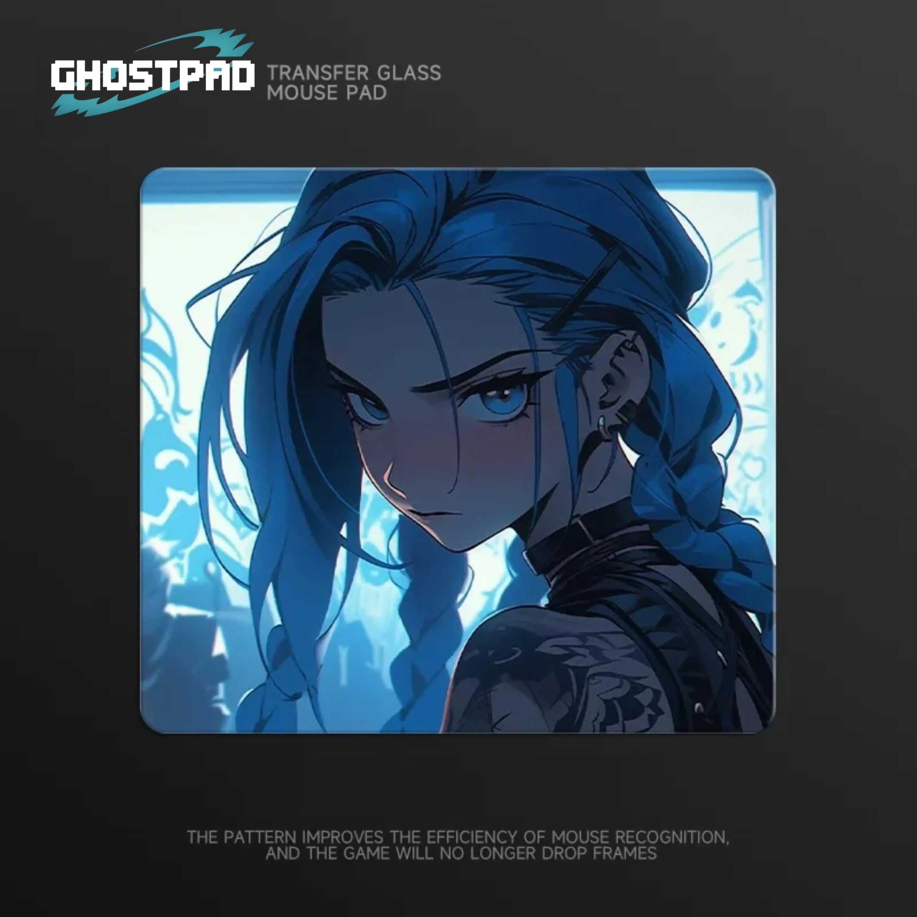 GHOSTPAD™ Jinx glass mouse pads GHOSTPAD