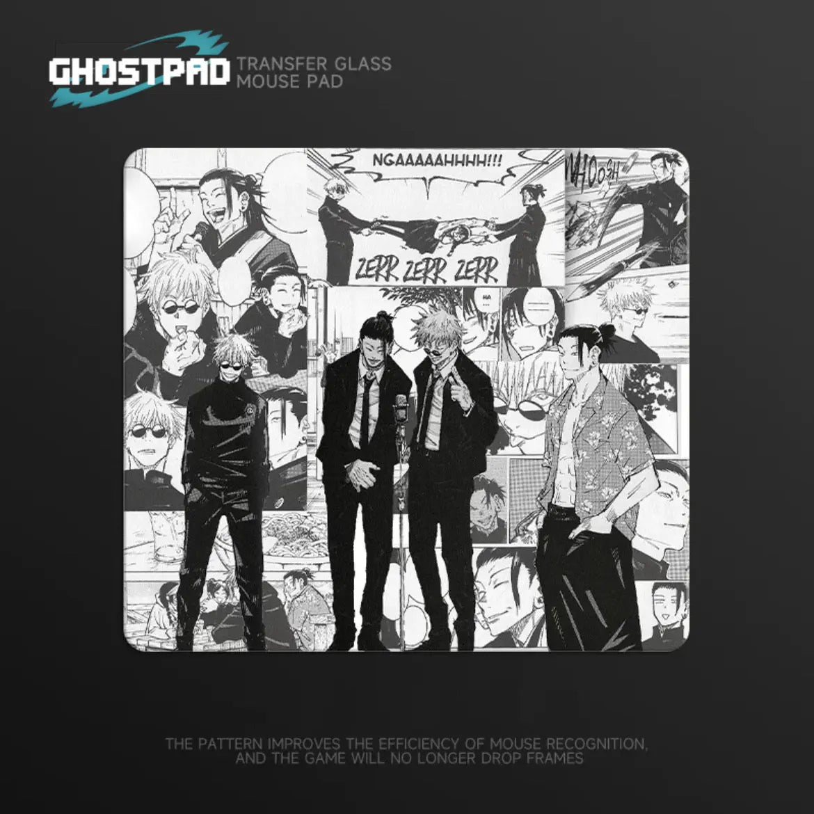 GHOSTPAD™ Jujutsu Kaisen glass mouse pads GHOSTPAD