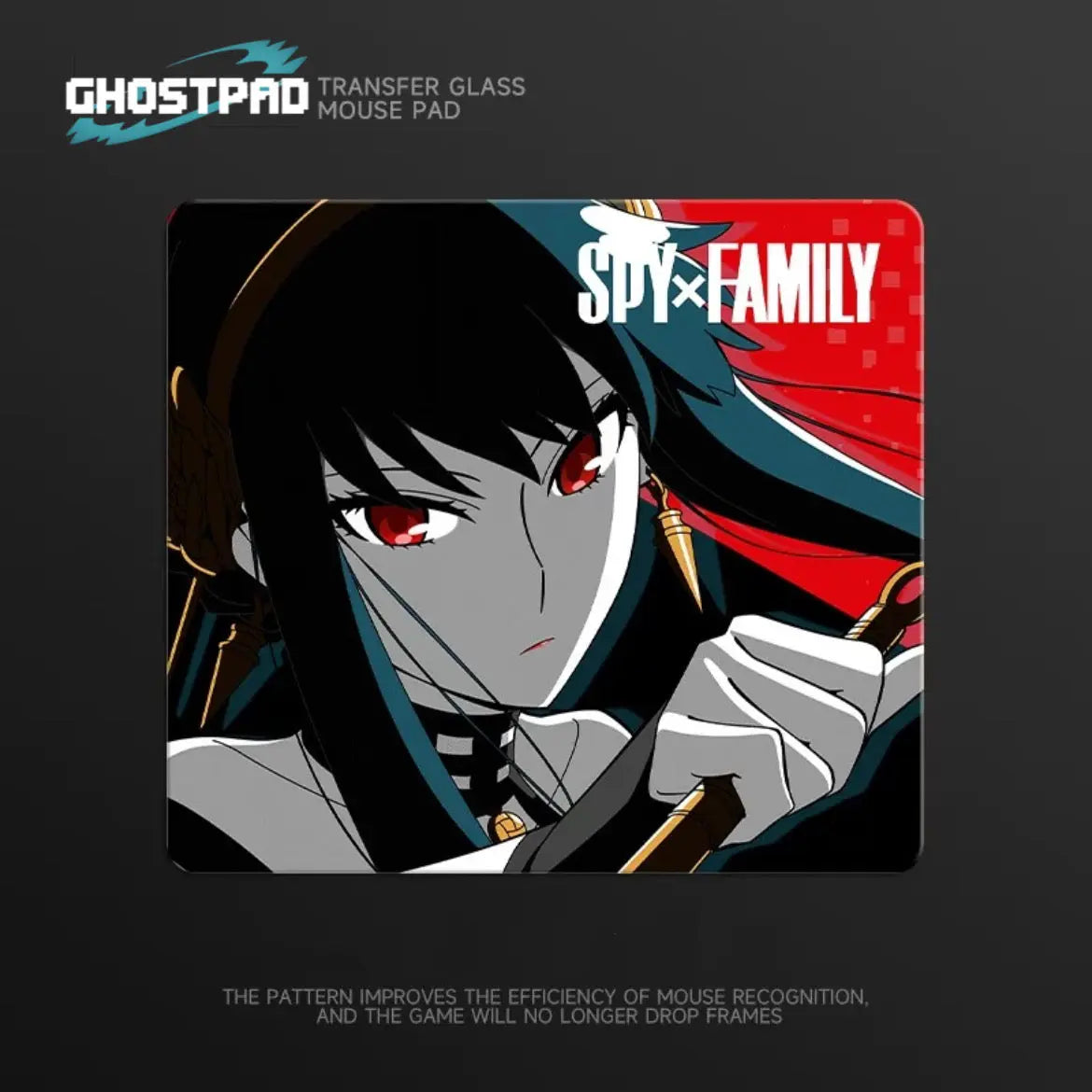GHOSTPAD™ Spy × Family glass mouse pads GHOSTPAD