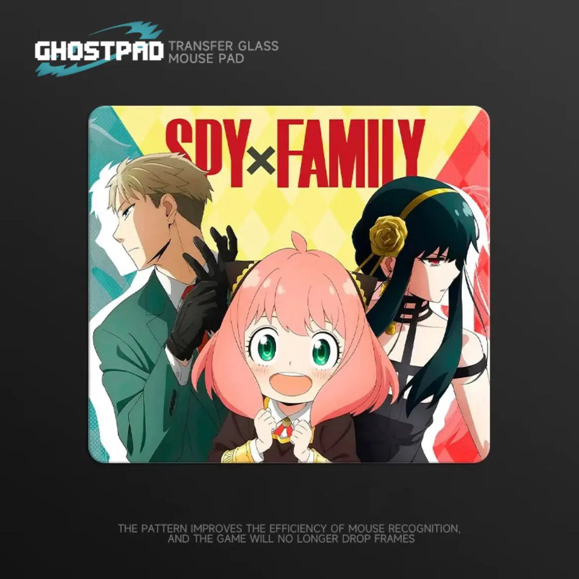 GHOSTPAD™ Spy × Family glass mouse pads GHOSTPAD