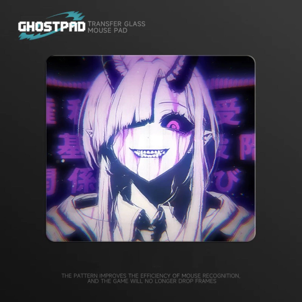 Purple Aesthetic Girls Glass Mouse Pads - GHOSTPAD