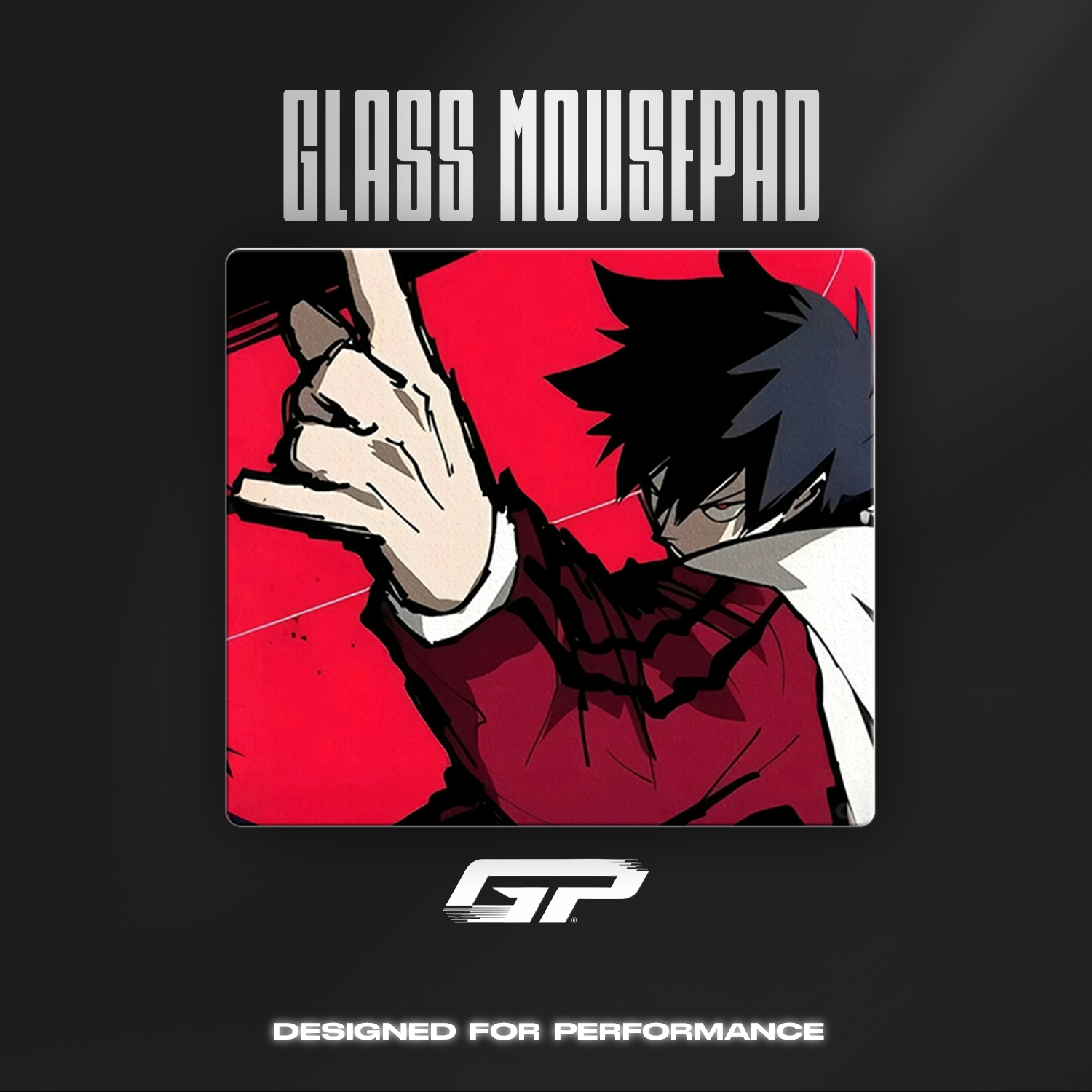 Shogunned glass mouse pads - GHOSTPAD
