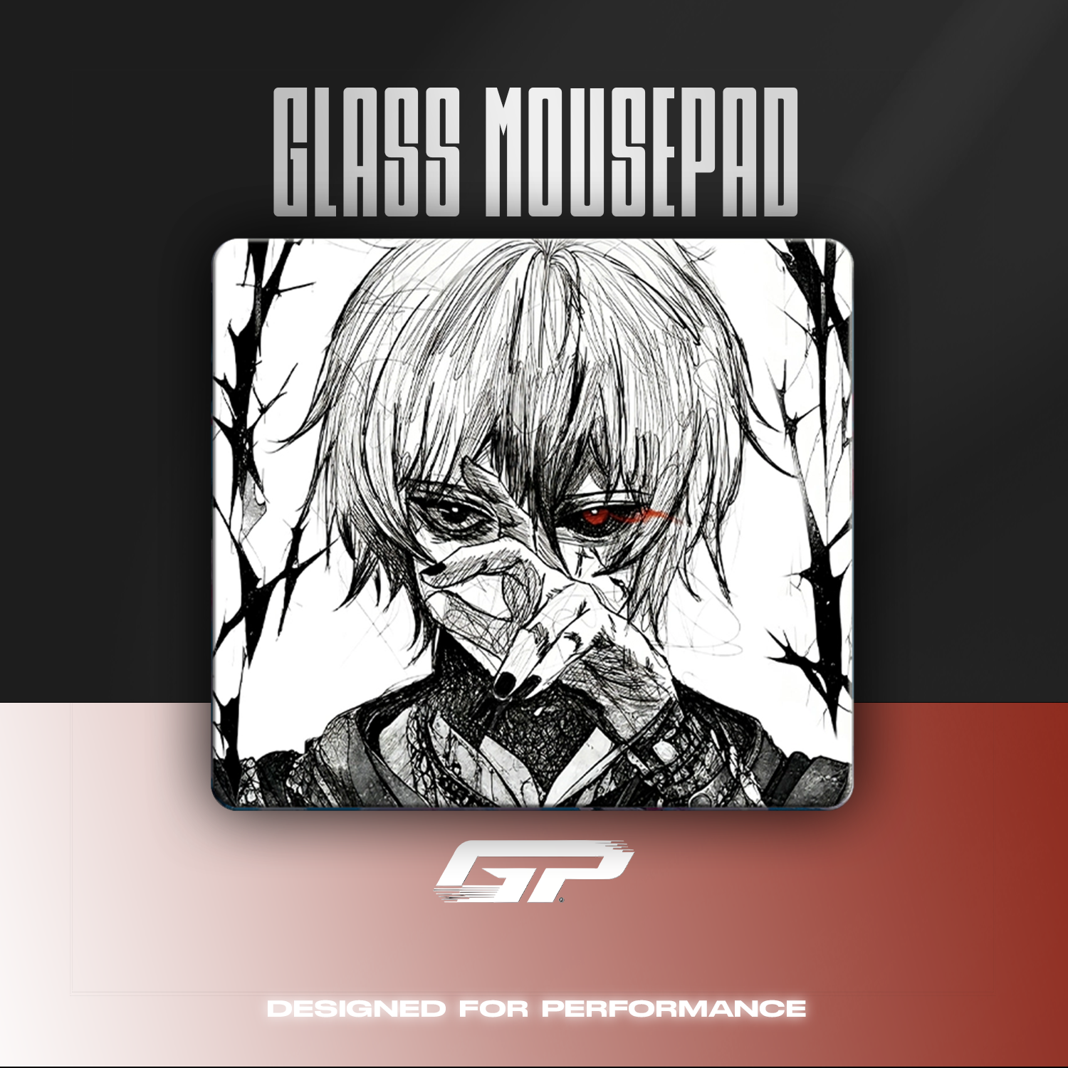 Tokyo ghoul glass mouse pads - GHOSTPAD