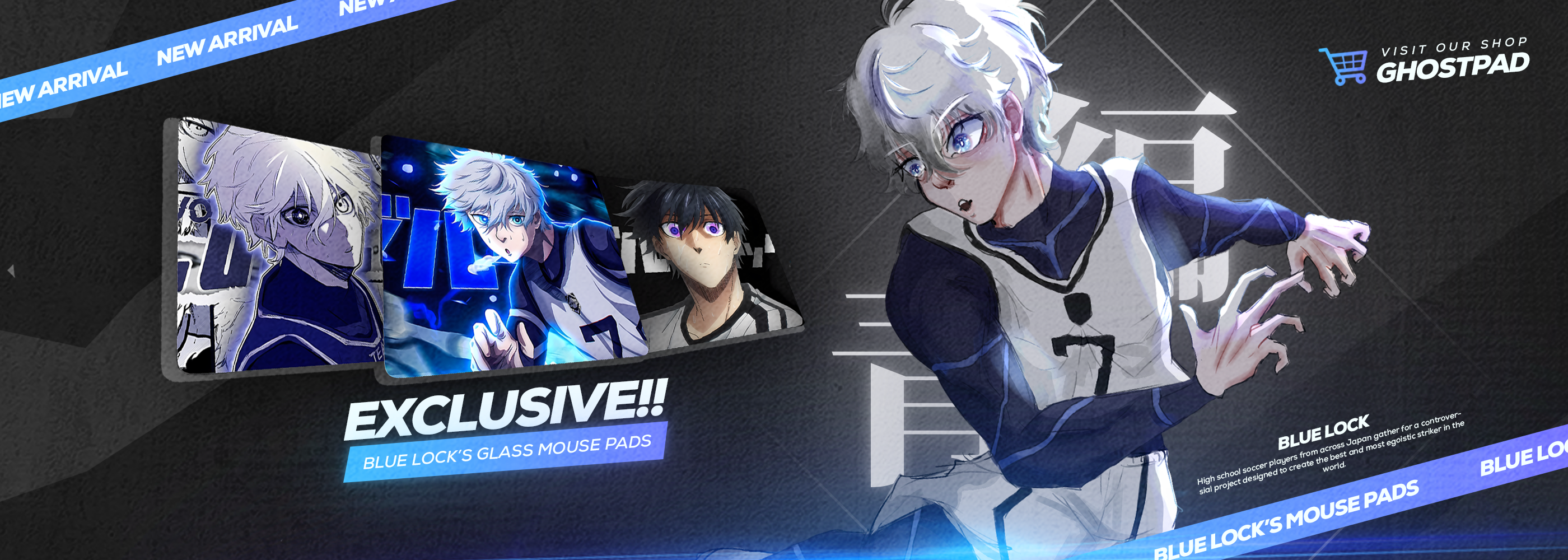 nagi glass mouse pad, anime glas mouse pad