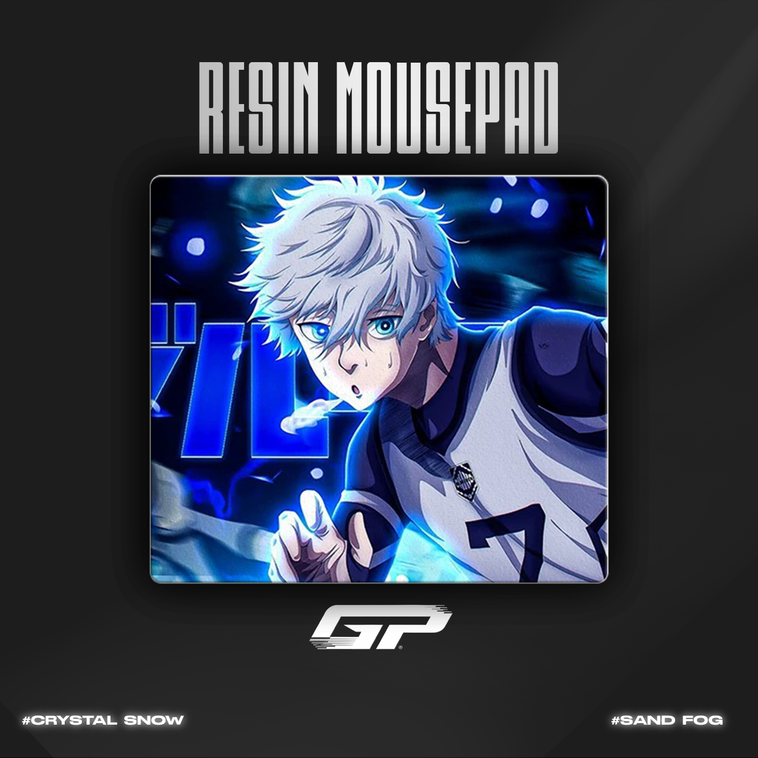 Blue Lock Resin Mouse Pads