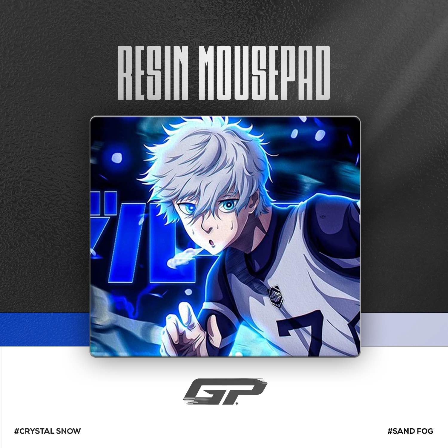 Blue Lock Resin Mouse Pads