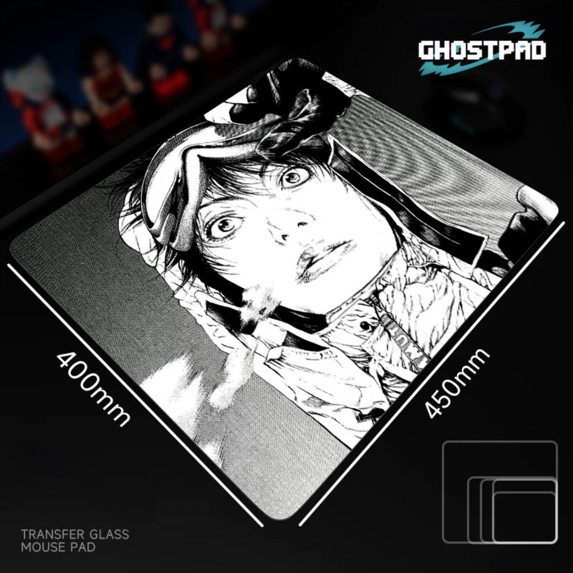 GHOSTPAD™ Ascension glass mouse pads GHOSTPAD