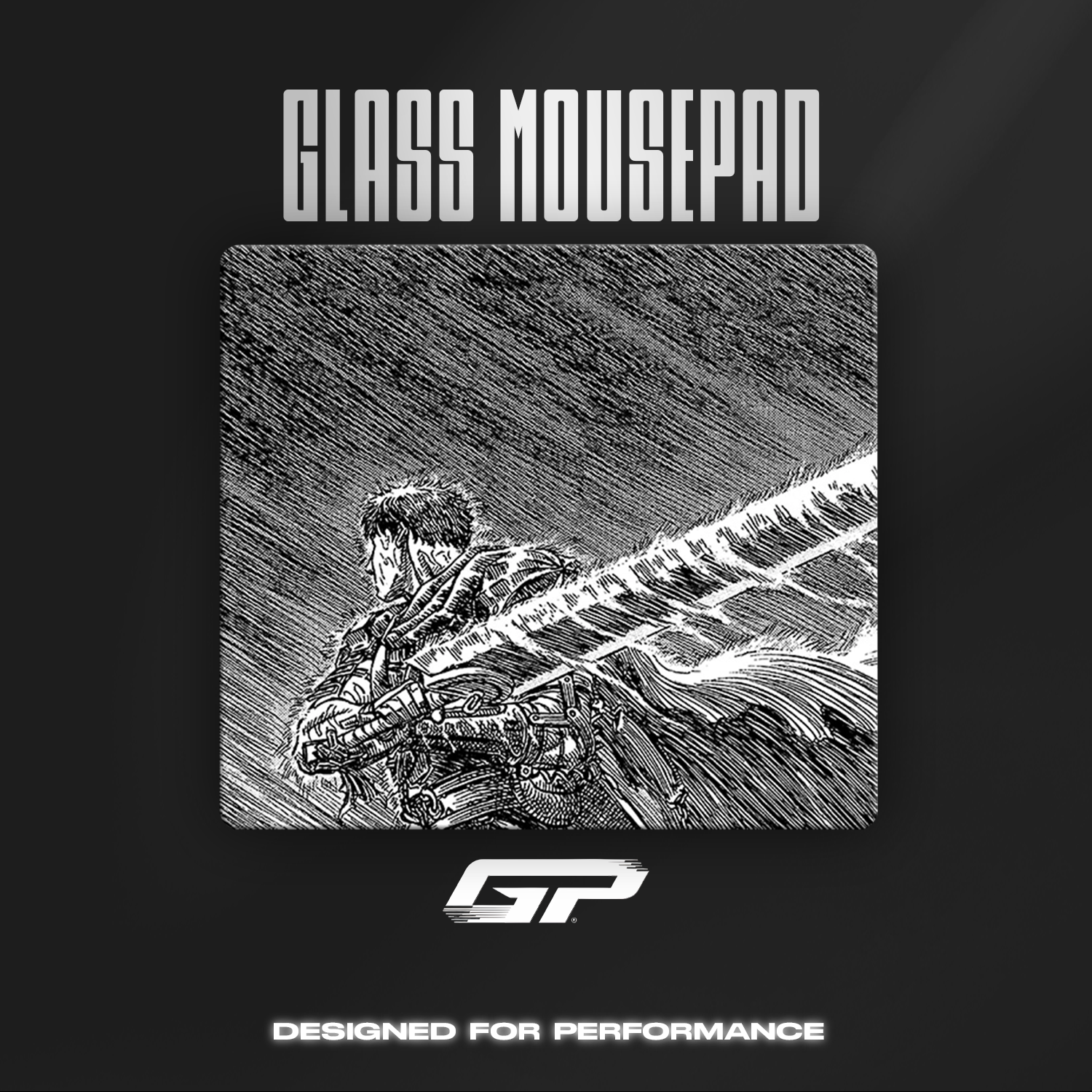 Berserk glass mouse pads - GHOSTPAD