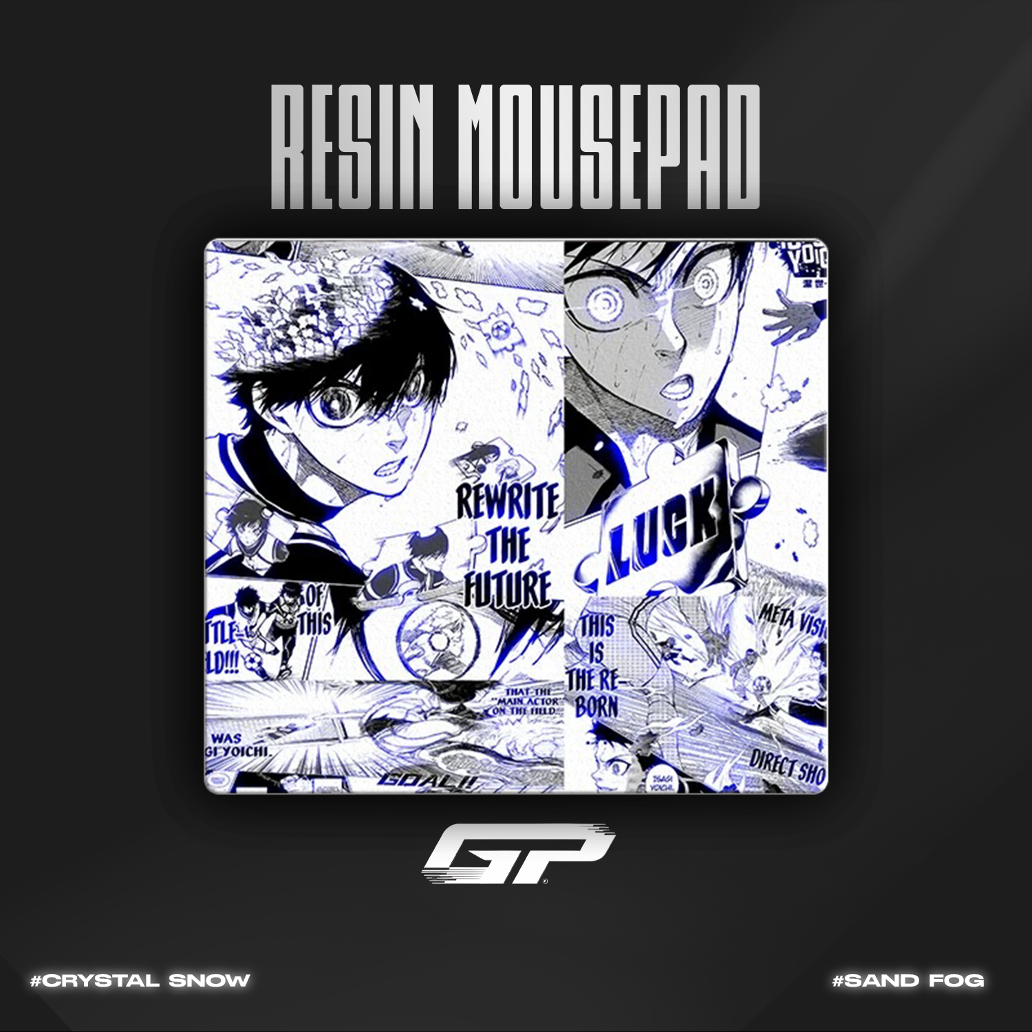 Blue Lock Resin Mouse Pads - GHOSTPAD