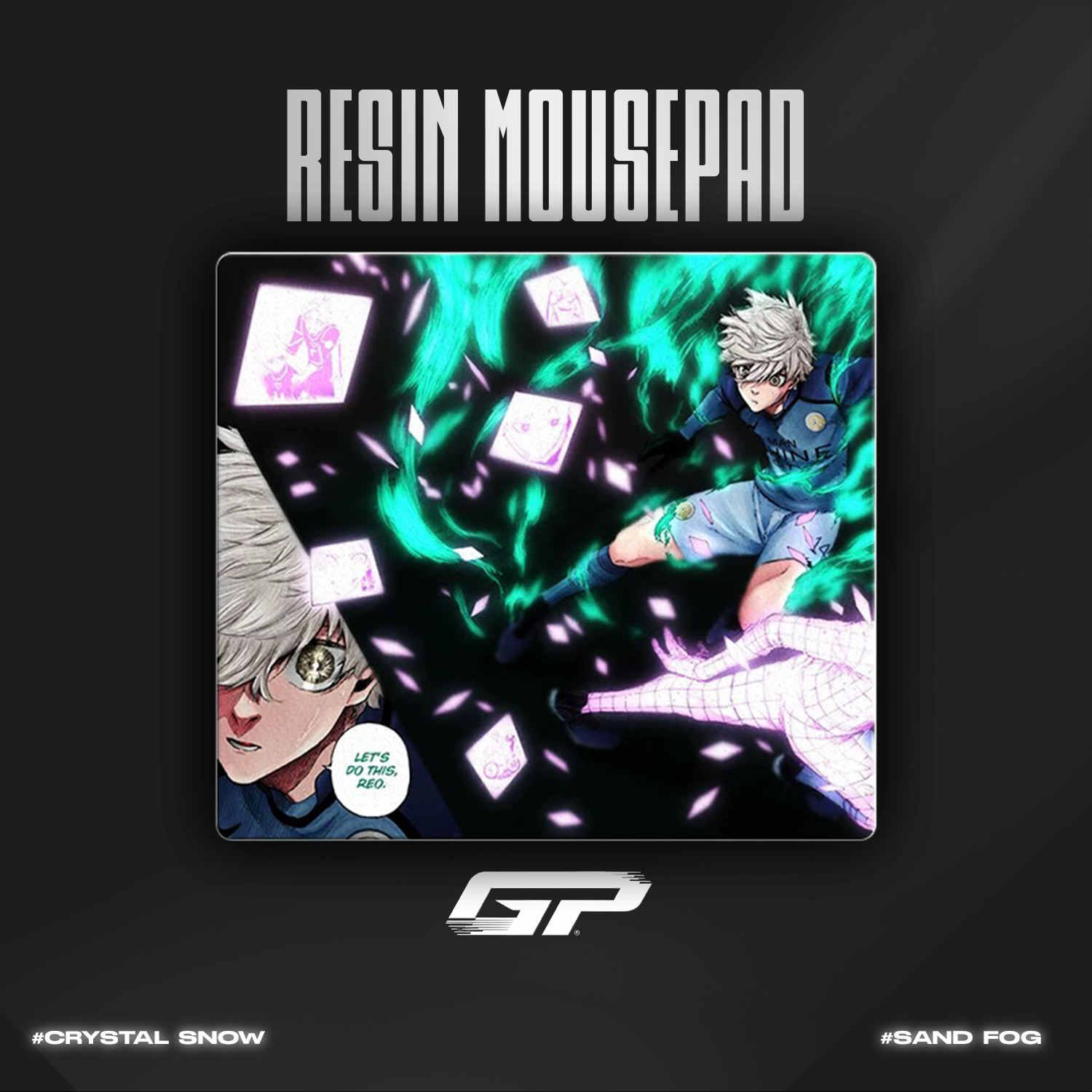 Blue Lock Resin Mouse Pads - GHOSTPAD
