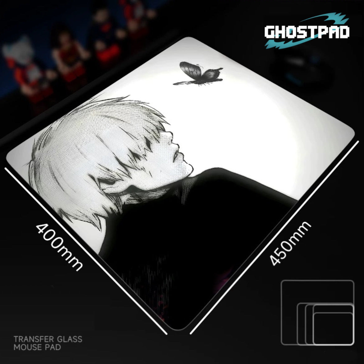 Tokyo ghoul glass mouse pads GHOSTPAD