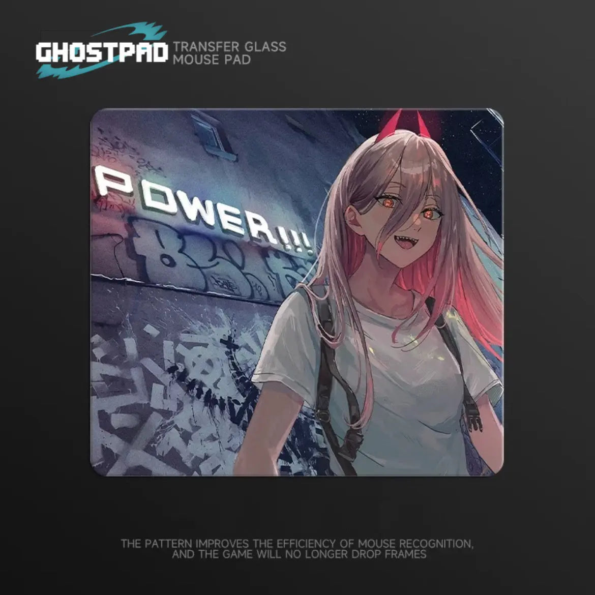 Chainsaw Man glass mouse pads - GHOSTPAD