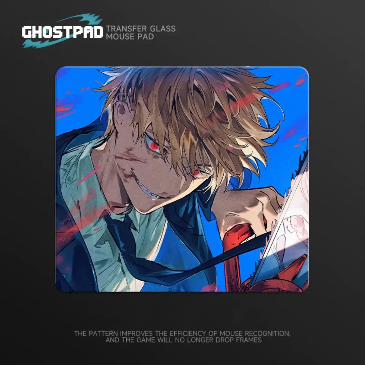 Chainsaw Man glass mouse pads - GHOSTPAD