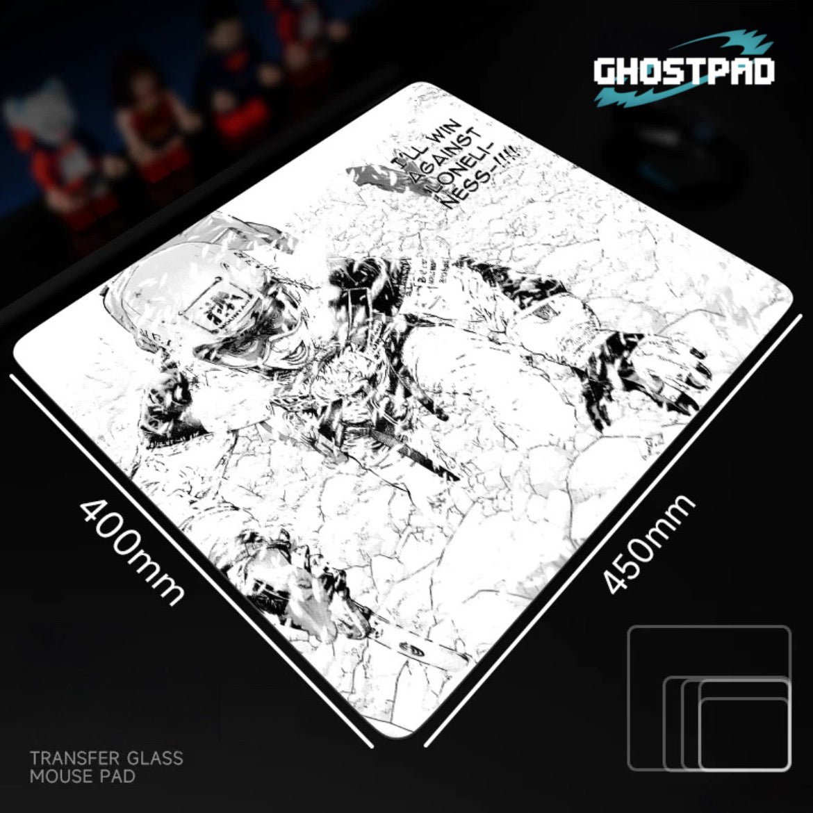 Climber glass mouse pads - GHOSTPAD