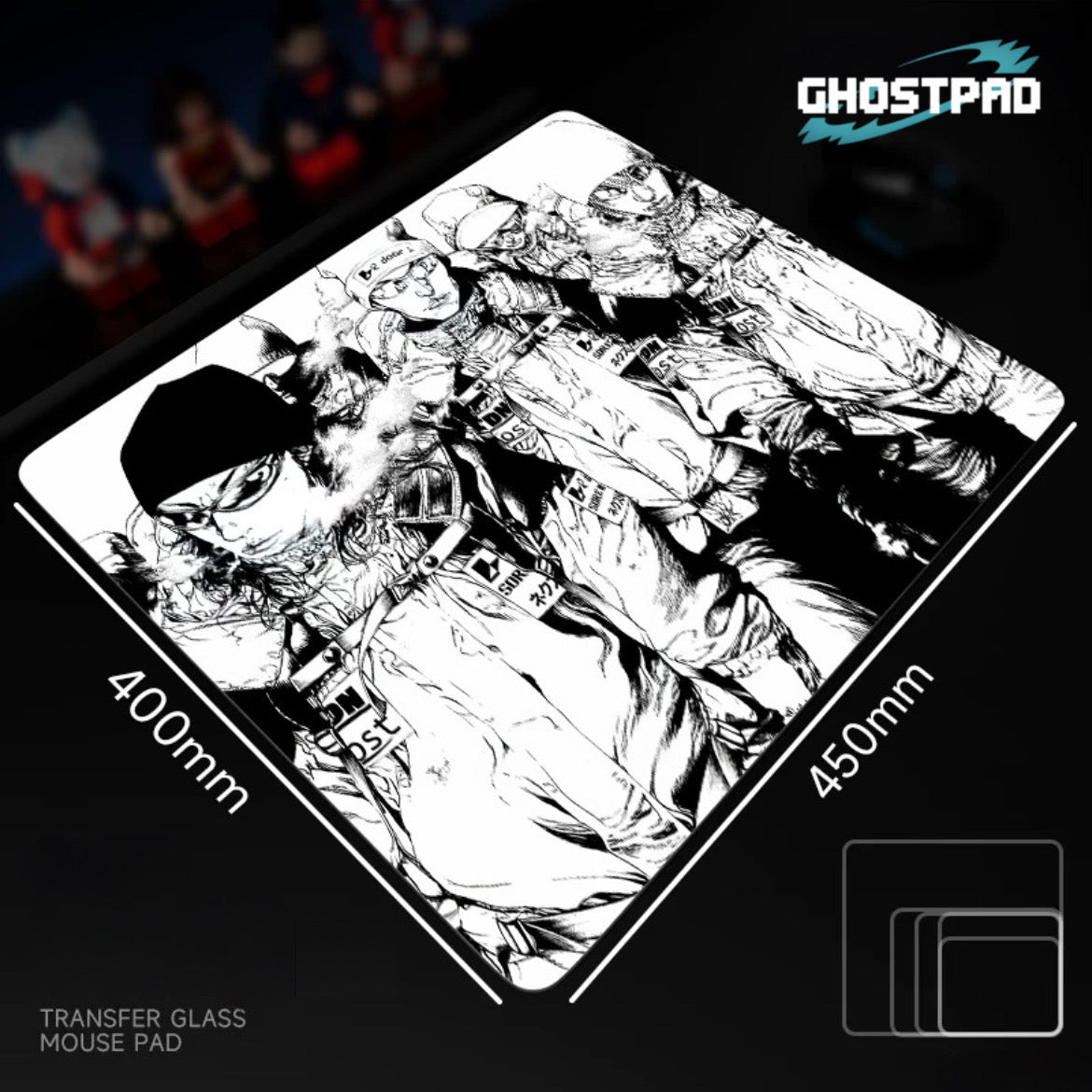 Climber glass mouse pads - GHOSTPAD