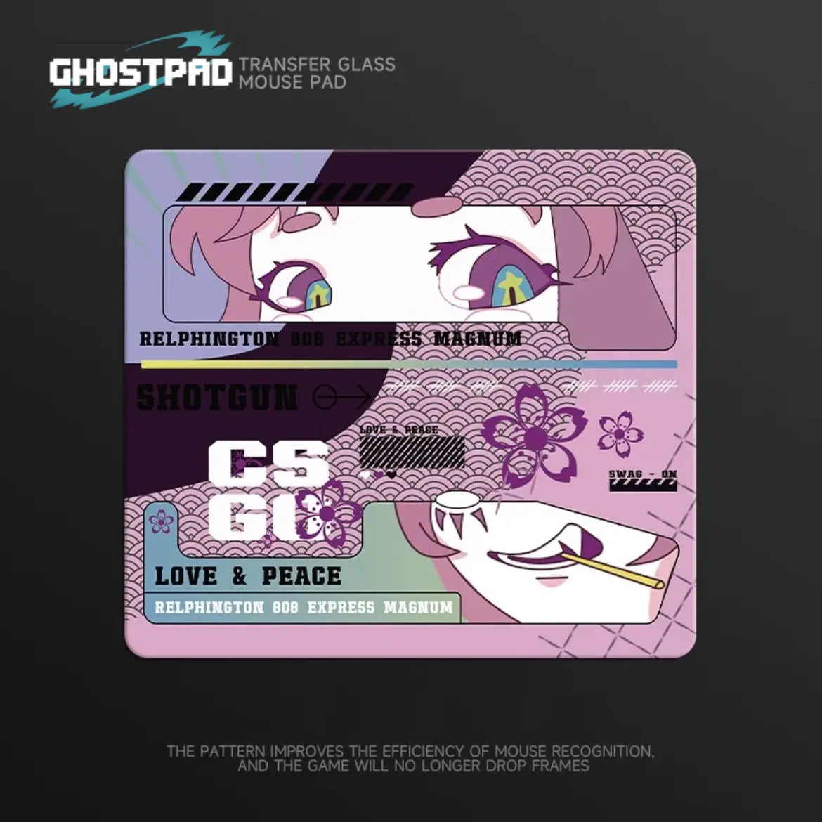 Counter-Strike glass mouse pads - GHOSTPAD