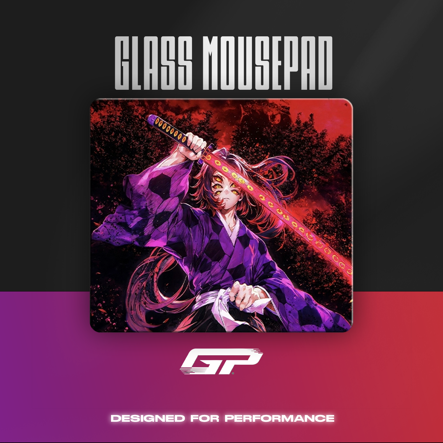 Demon Slayer glass mouse pads - GHOSTPAD