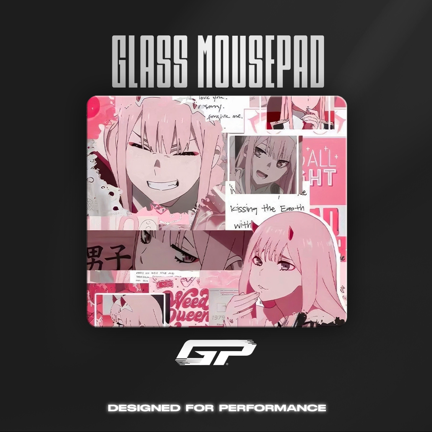 FranXX glass mouse pads - GHOSTPAD
