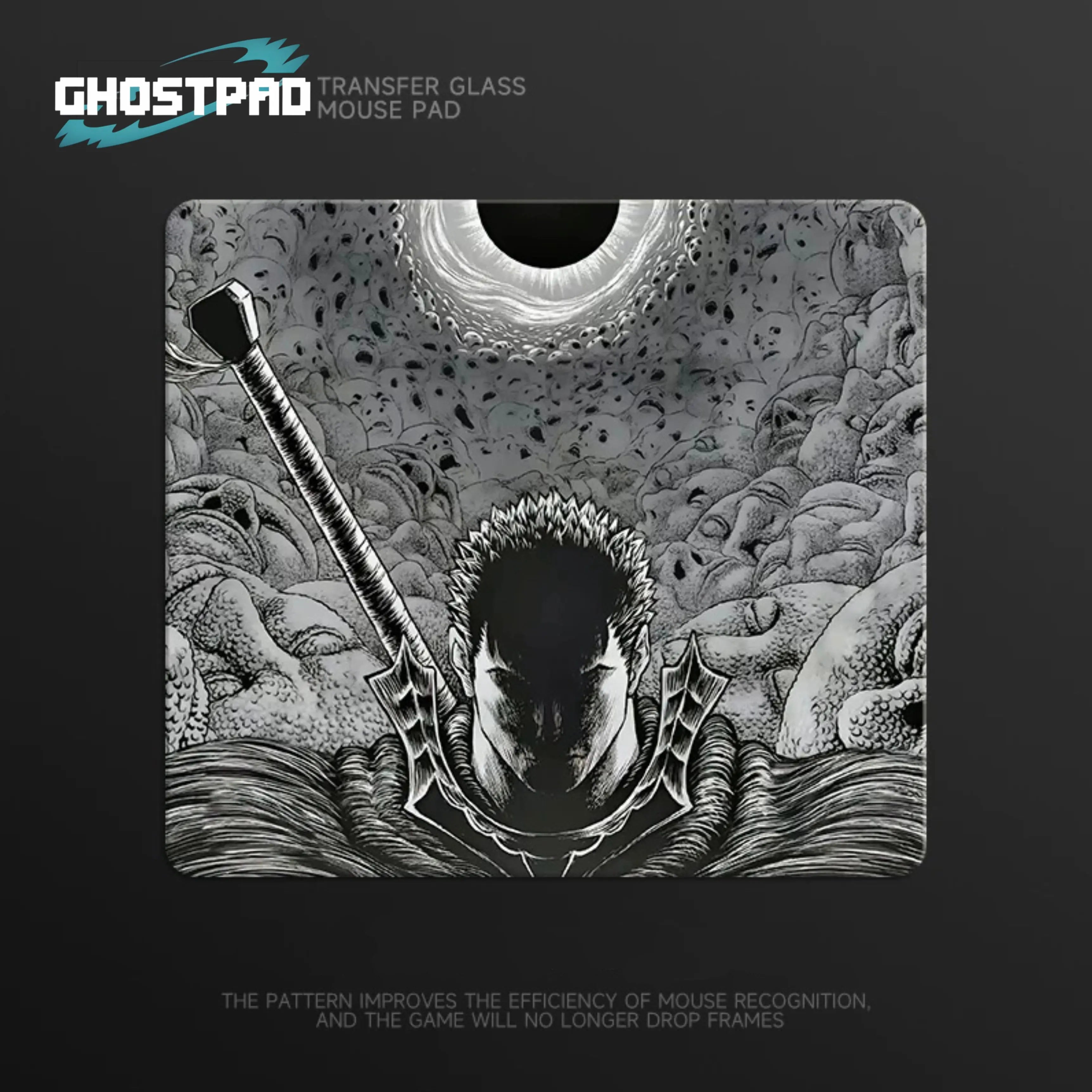 GHOSTPAD™ Berserk glass mouse pads GHOSTPAD