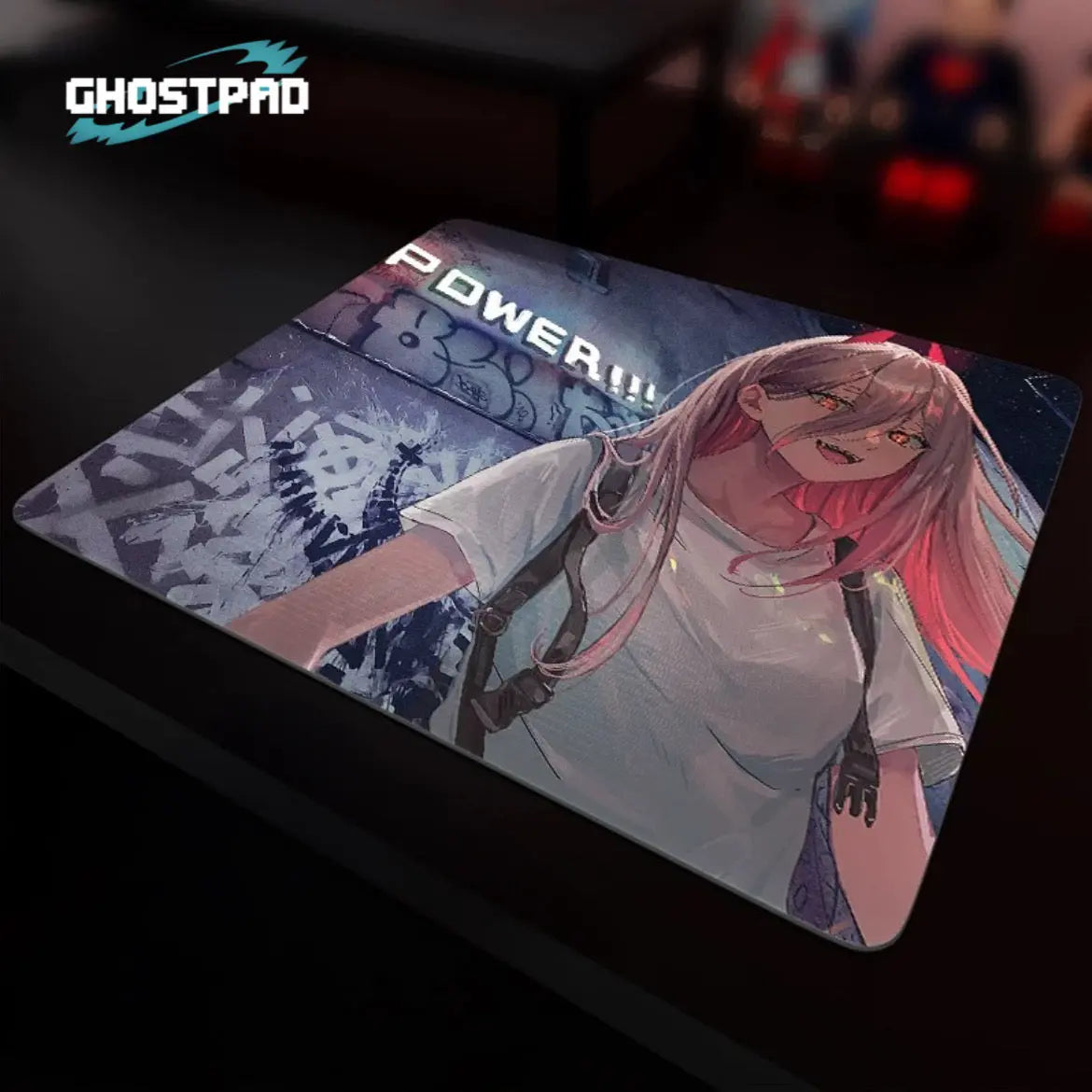 CHAINSAW MAN ANIME GLASS MOUSE PAD POWER