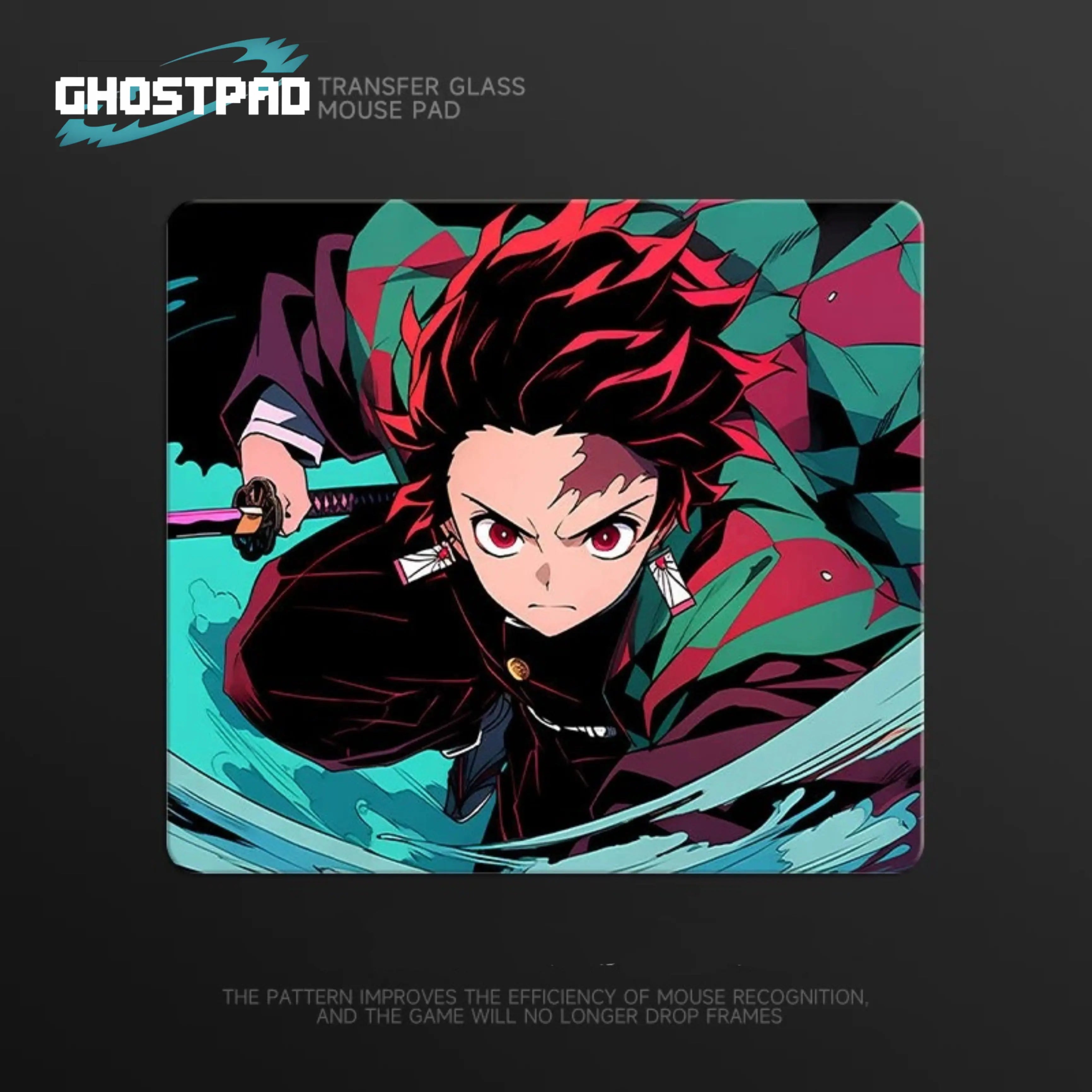 GHOSTPAD™ Demon Slayer glass mouse pads GHOSTPAD