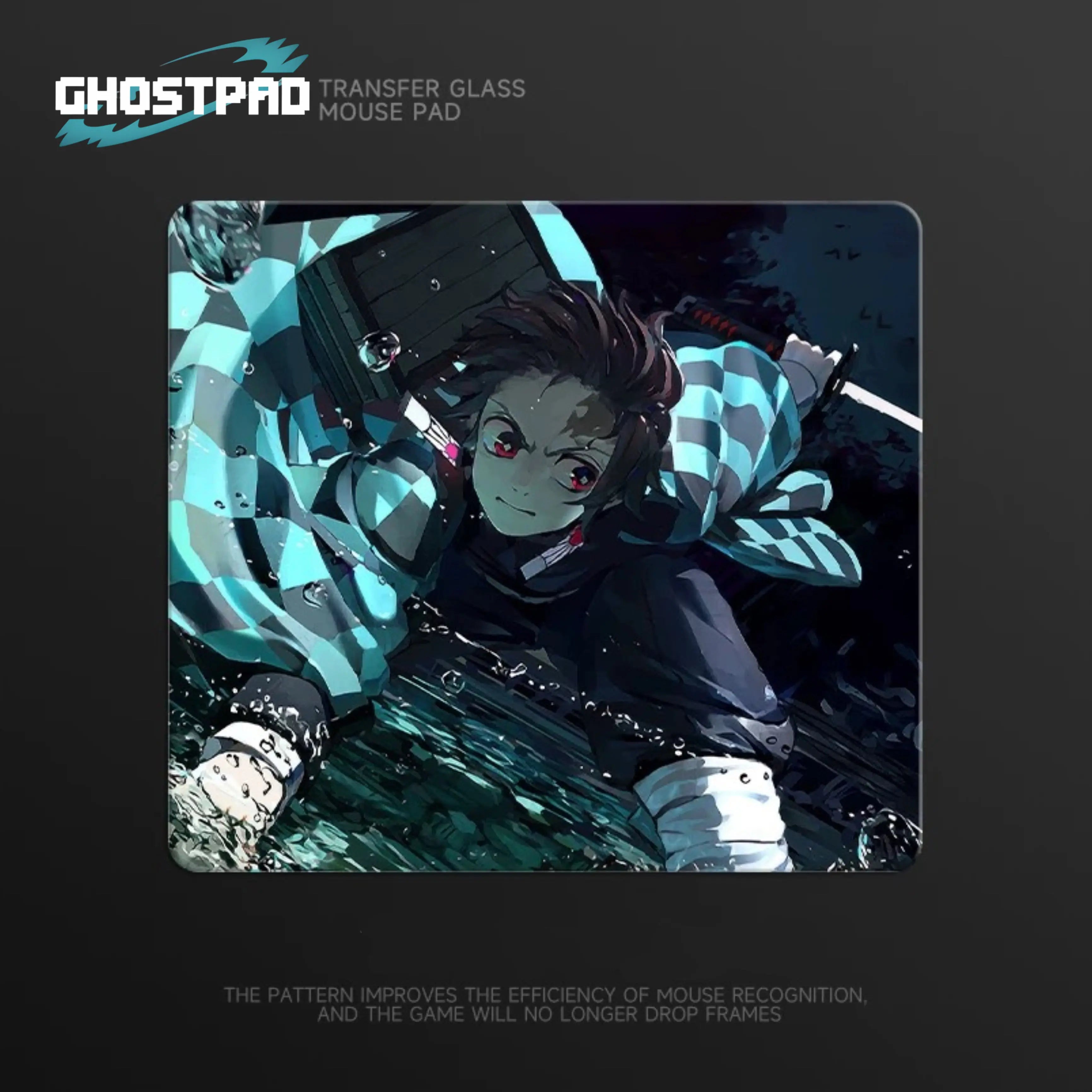 GHOSTPAD™ Demon Slayer glass mouse pads GHOSTPAD