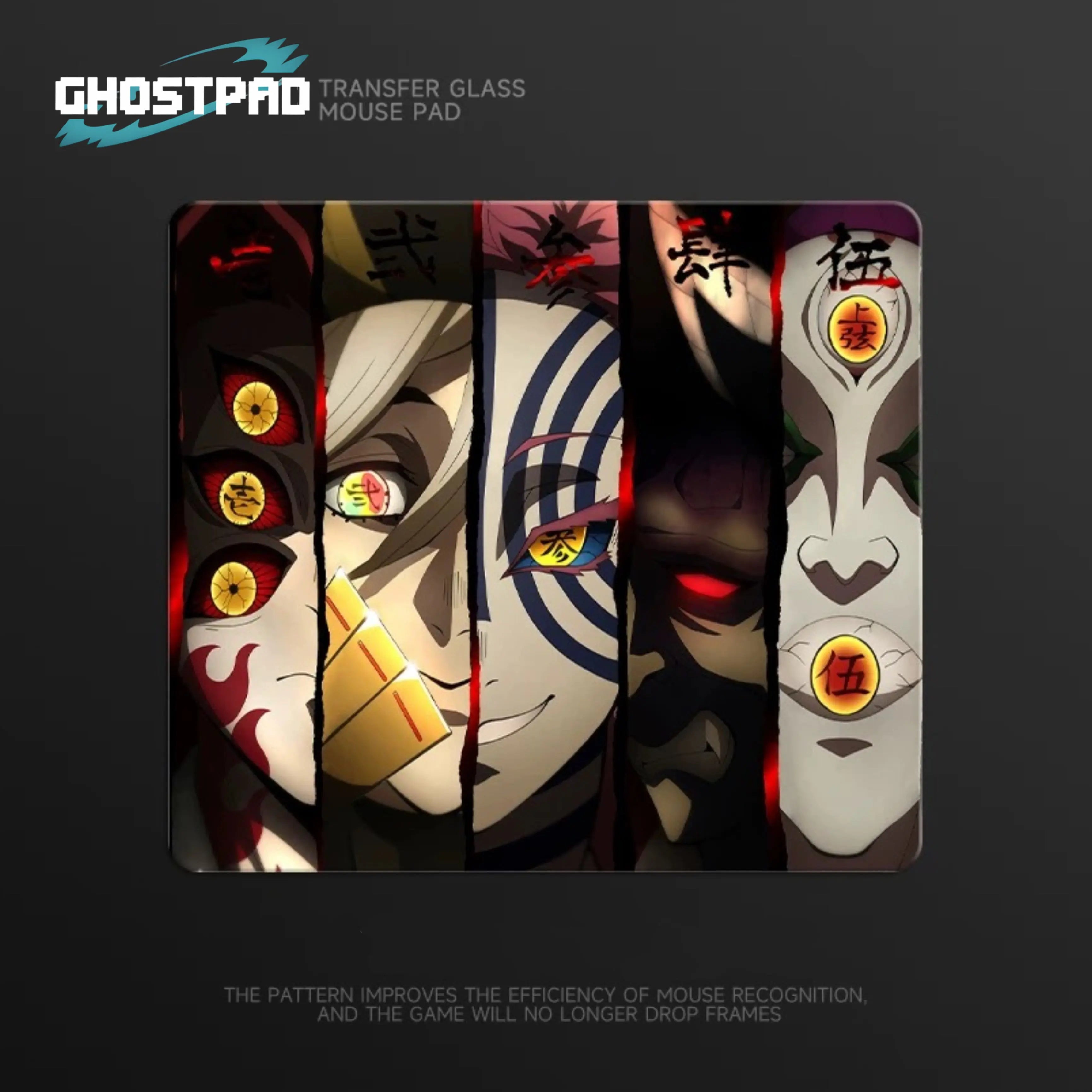 GHOSTPAD™ Demon Slayer glass mouse pads GHOSTPAD