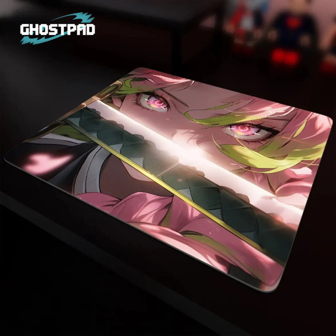 GHOSTPAD™ Mitsuri Kanroji glass mouse pads GHOSTPAD