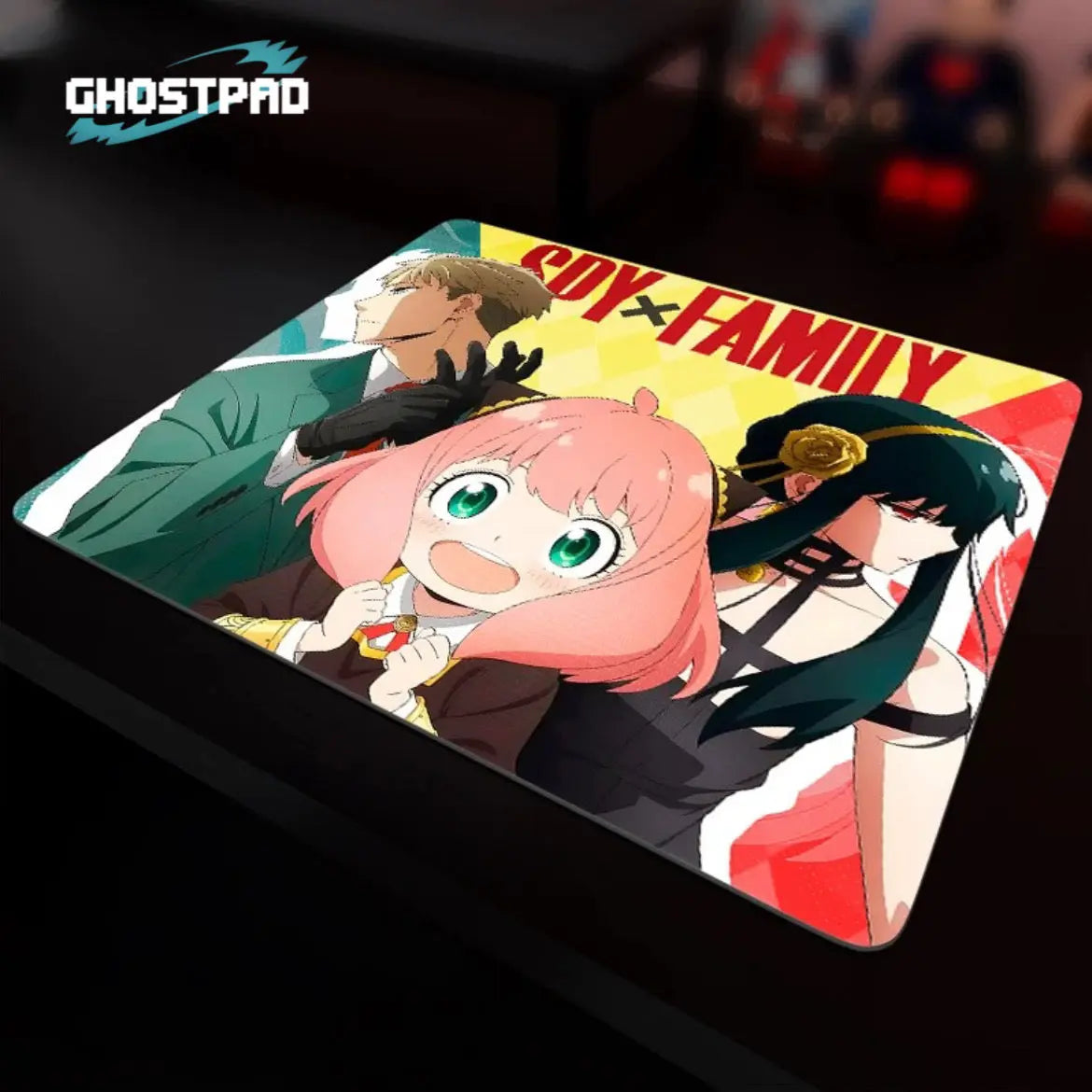 GHOSTPAD™ Spy × Family glass mouse pads GHOSTPAD