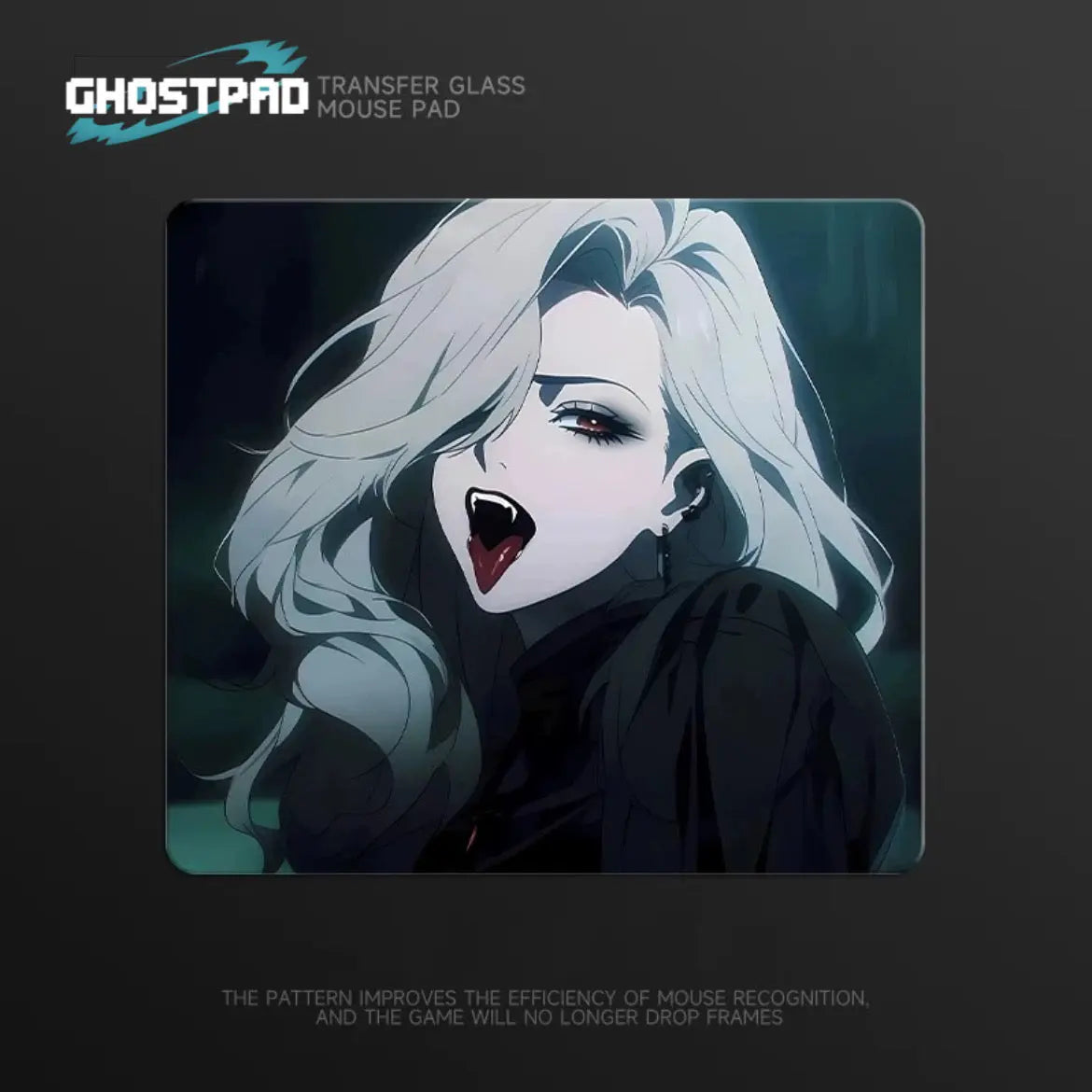 GHOSTPAD™Anime Girls glass mouse pads GHOSTPAD